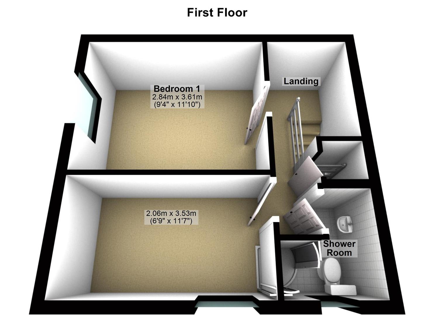 23, Kirkgate, Hanging Heaton floorplan