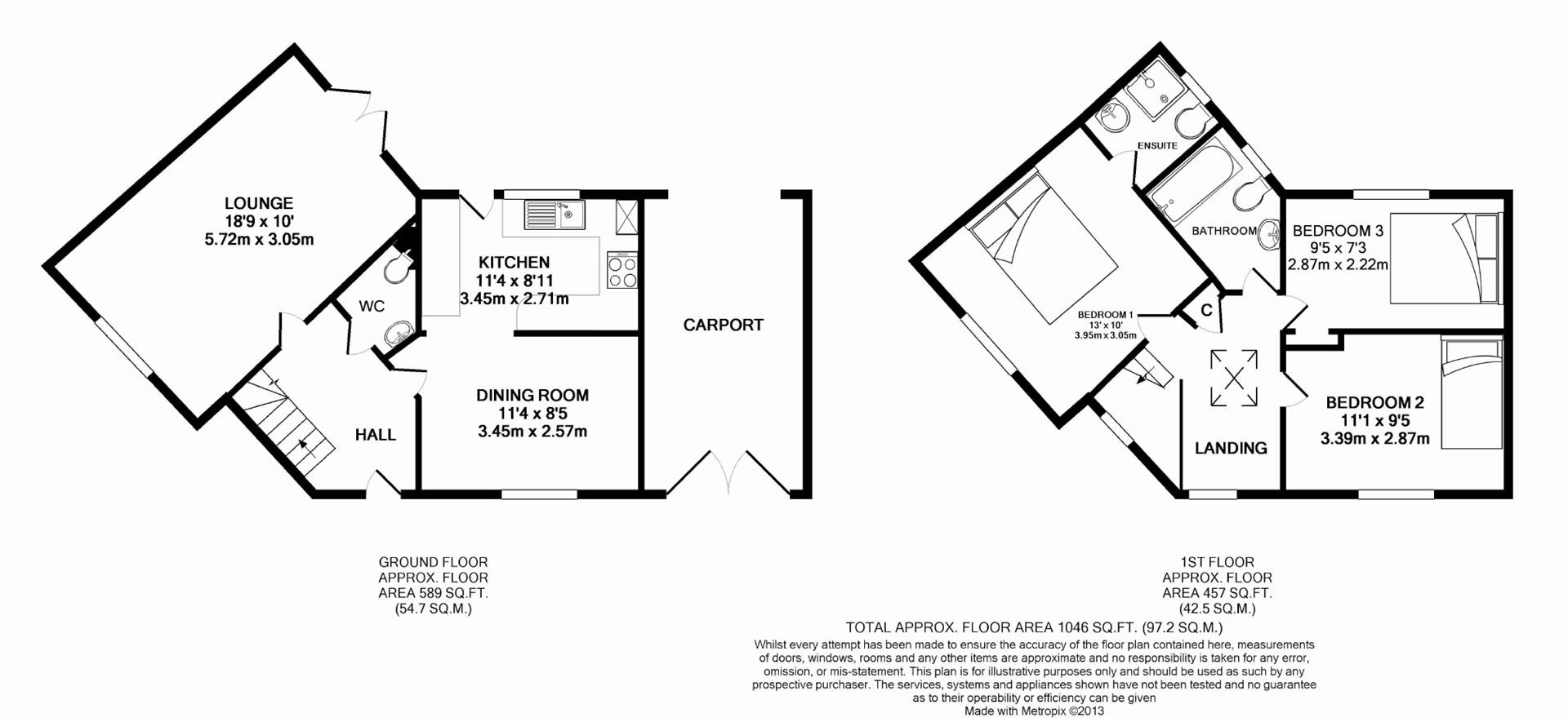 80, Crossways, Kent floorplan