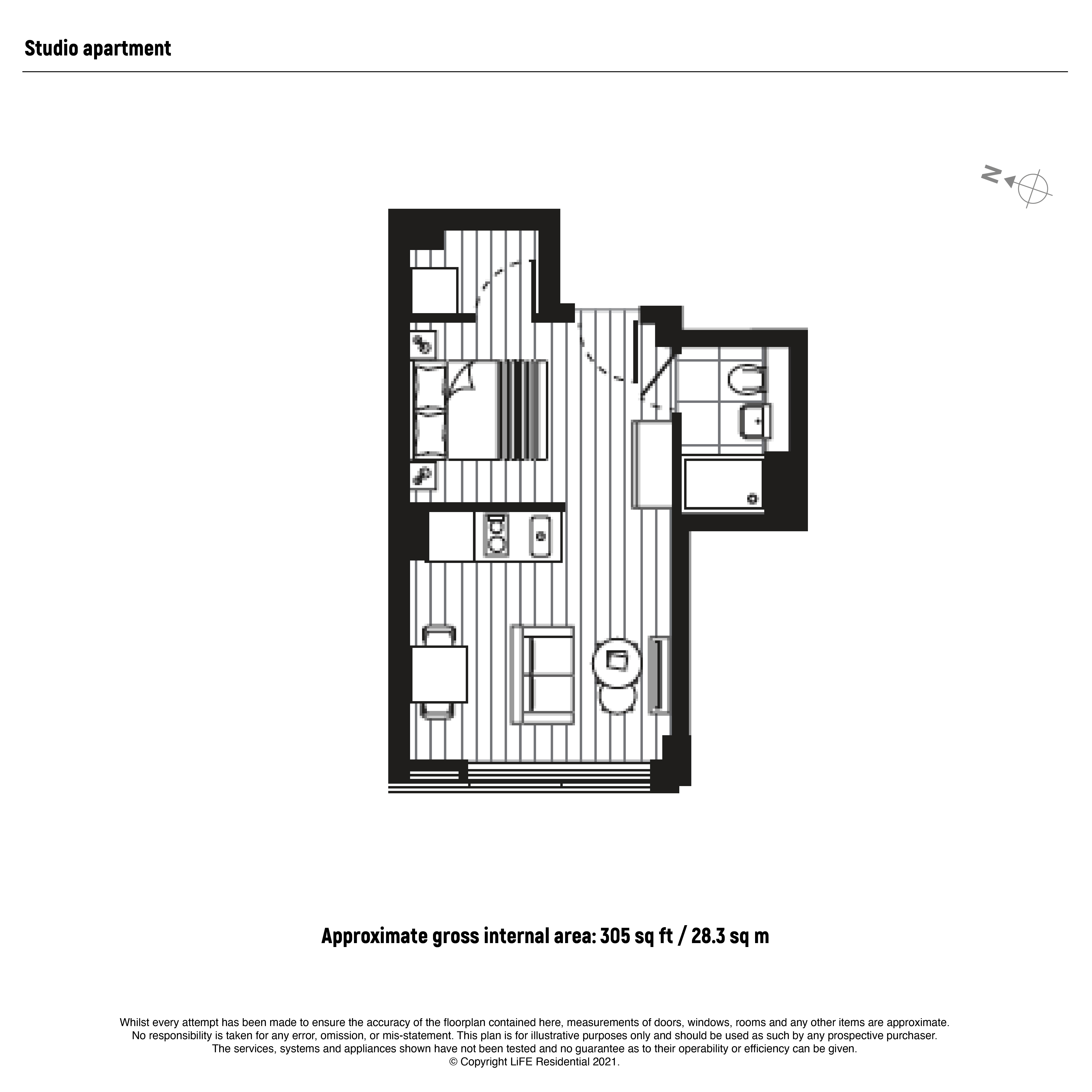 Flat 89, Papermill House, 363, South Street, Romford floorplan