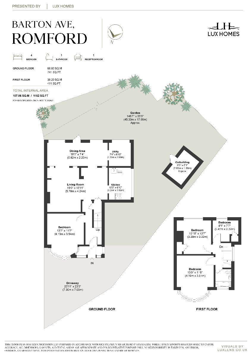 22 Barton Avenue, Romford floorplan
