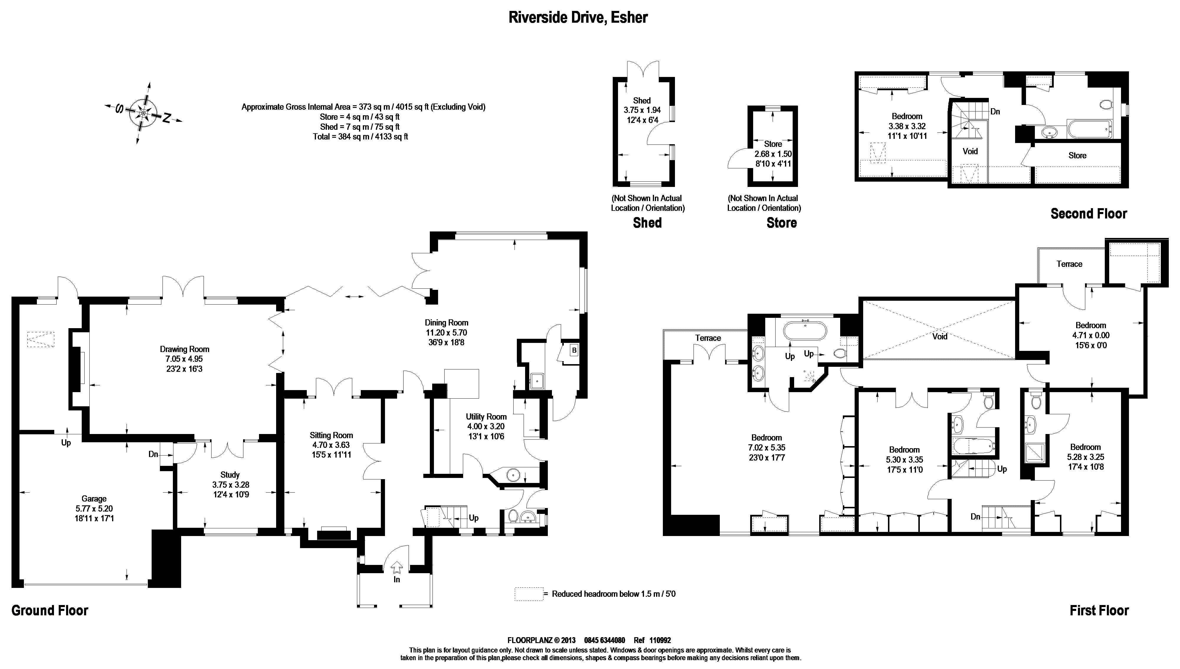 23, Riverside Drive, Esher floorplan