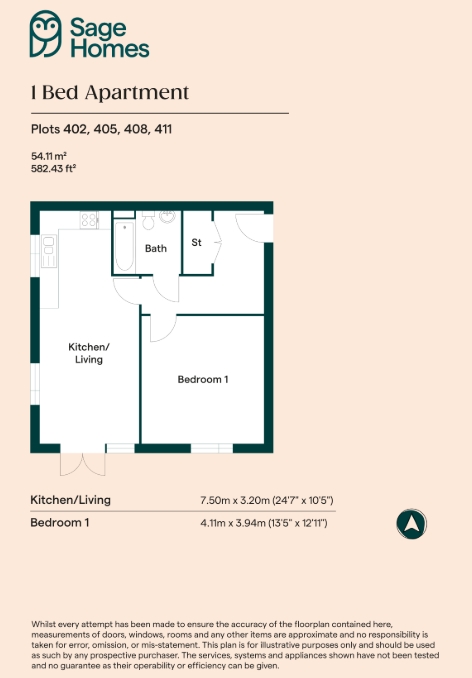 411, Thorpe Close, Bordon floorplan