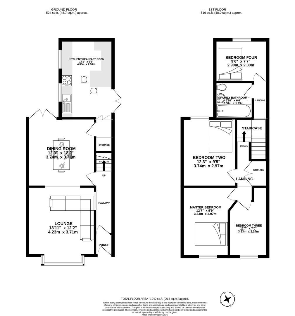 156, Brownedge Road, Preston floorplan