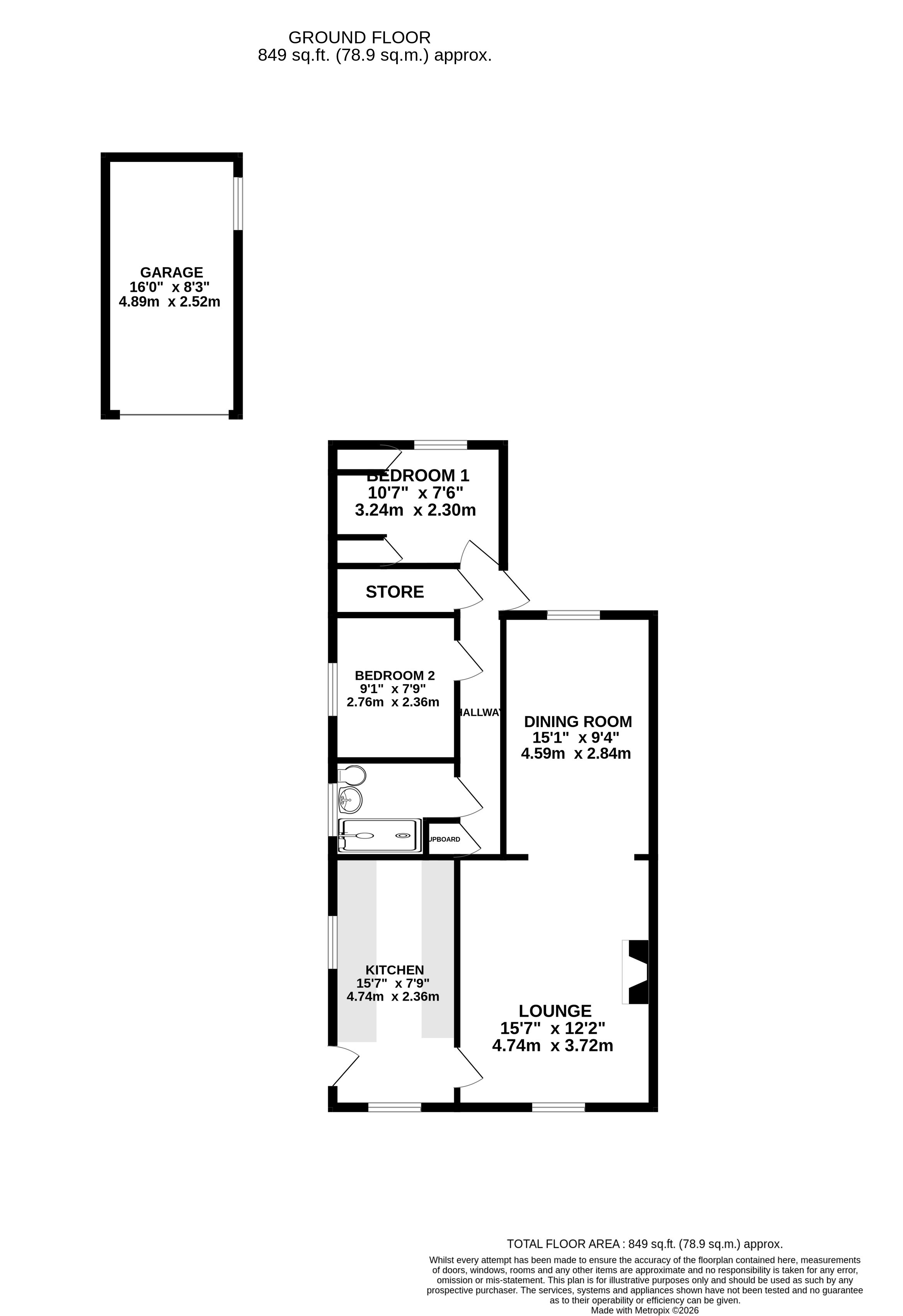 20, Hall Park Close, Leeds floorplan
