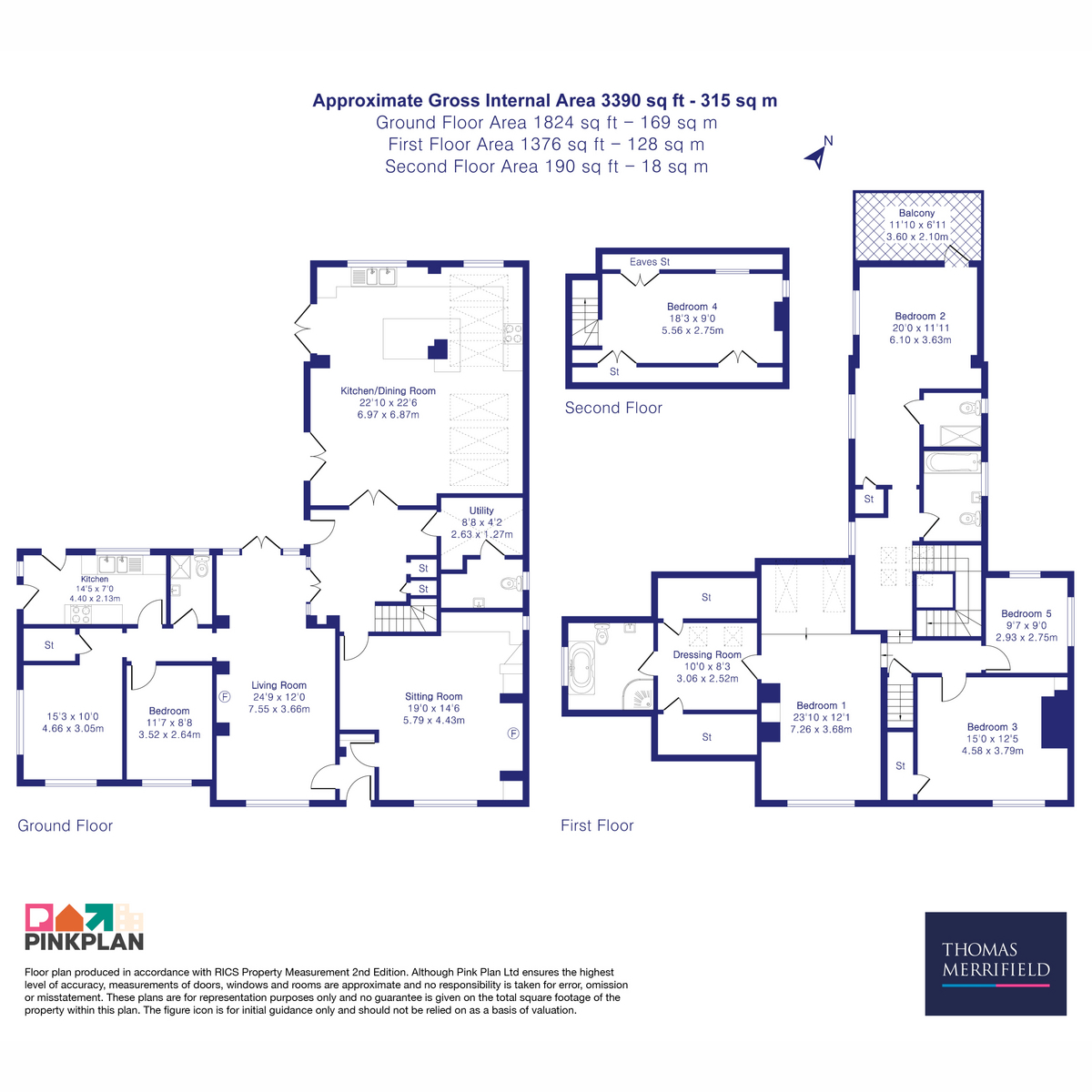 45, The Green, Steventon floorplan
