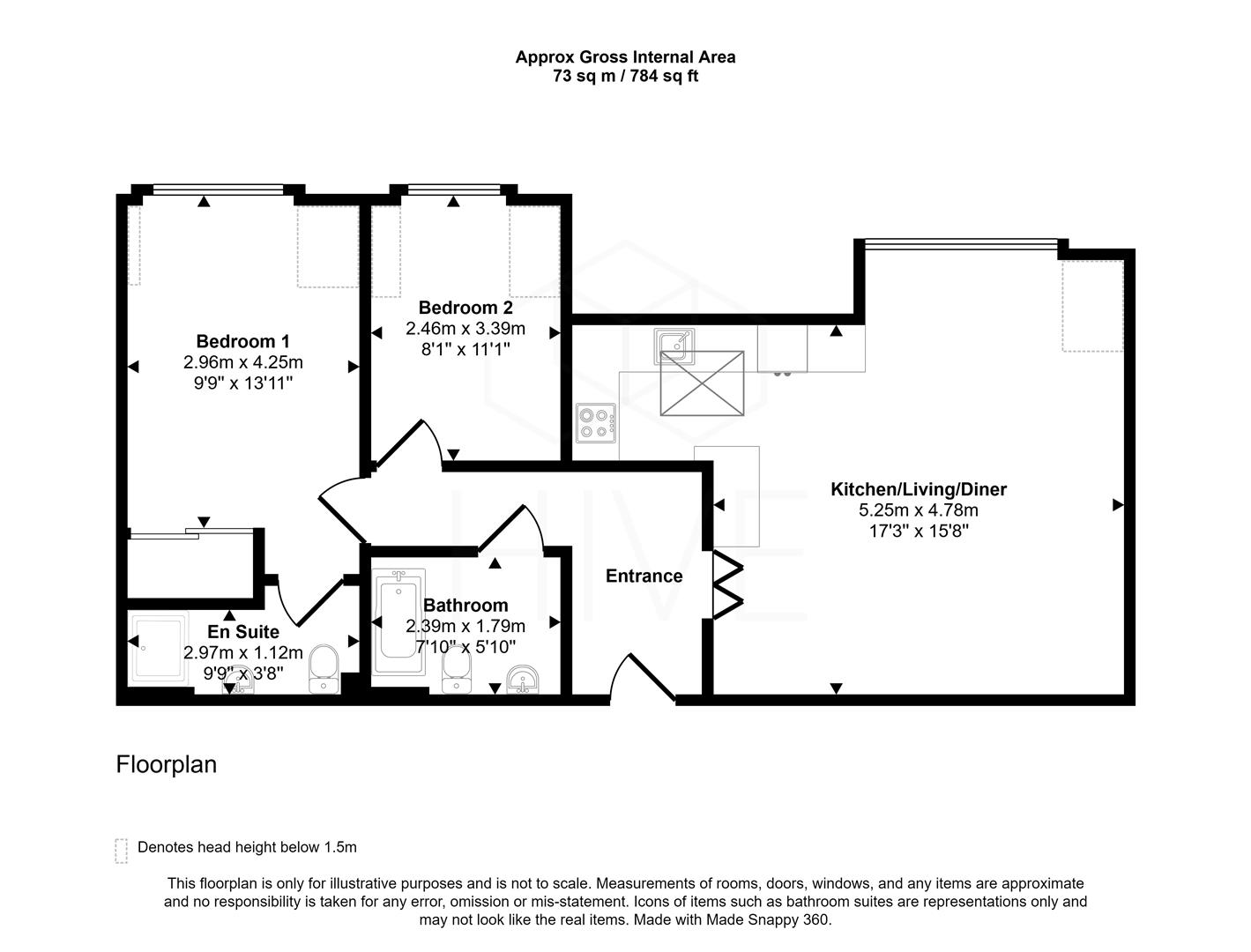 Christchurch Road, East Cliff, Bournemouth BH1, 2 bedroom flat for sale