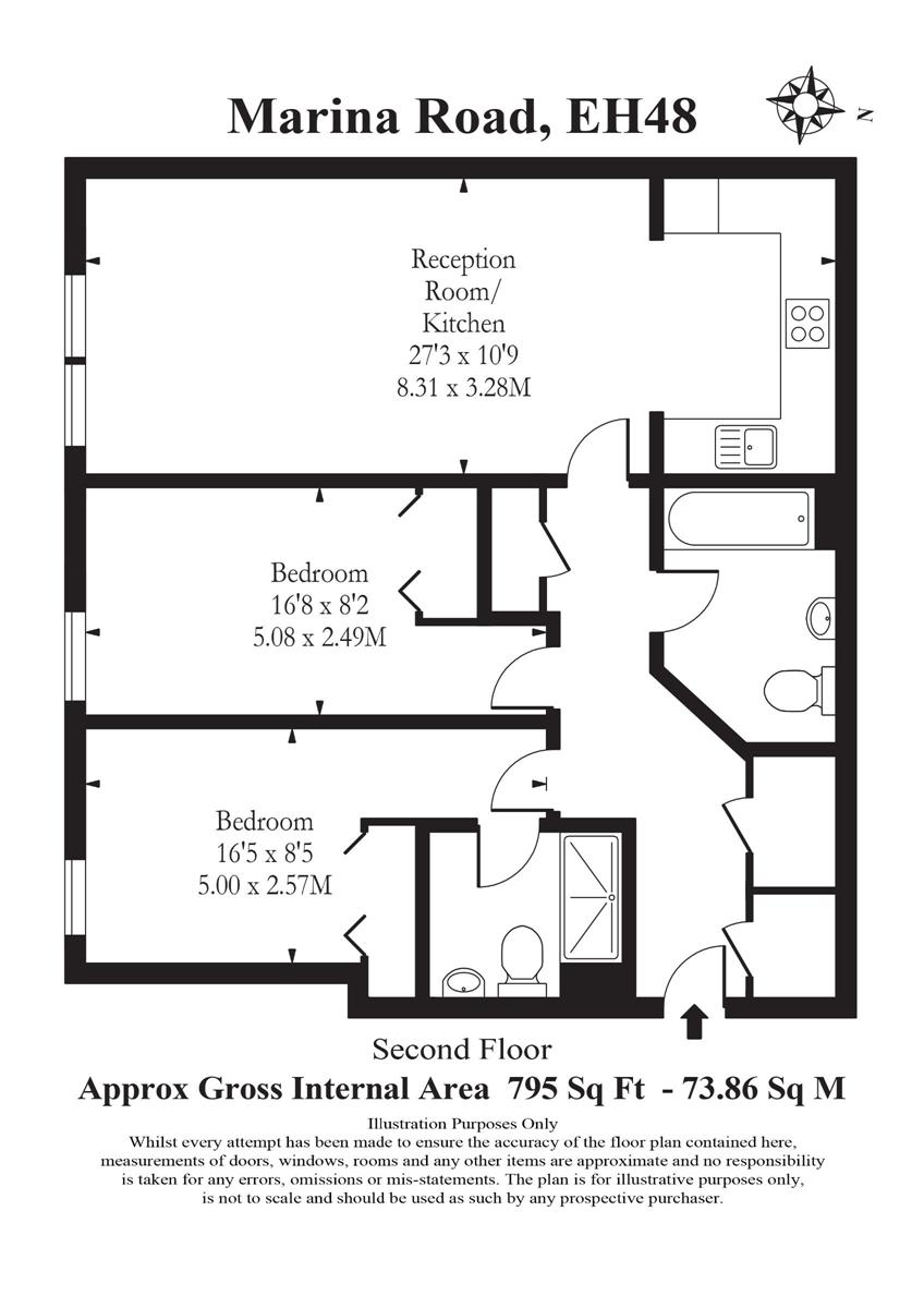 141, Flat 12, Marina Road, Bathgate EH48, 2 bedroom flat for sale