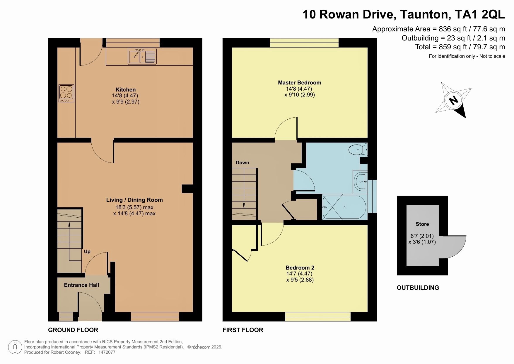 10 Rowan Drive, Taunton floorplan