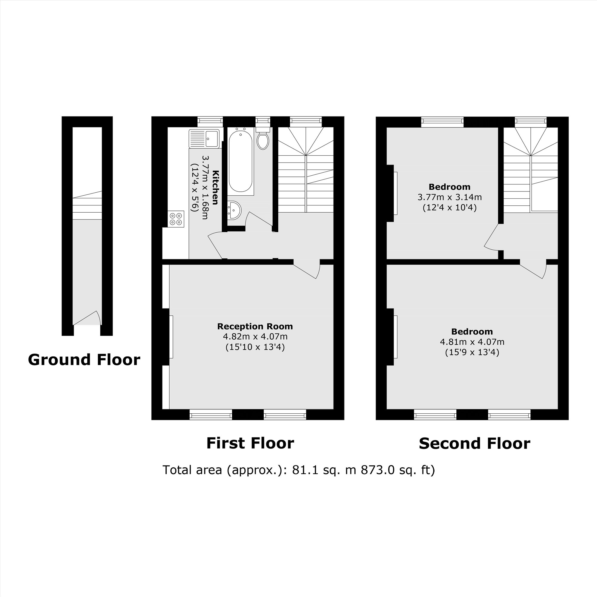 Second Floor Flat, 488, King's Road, London floorplan
