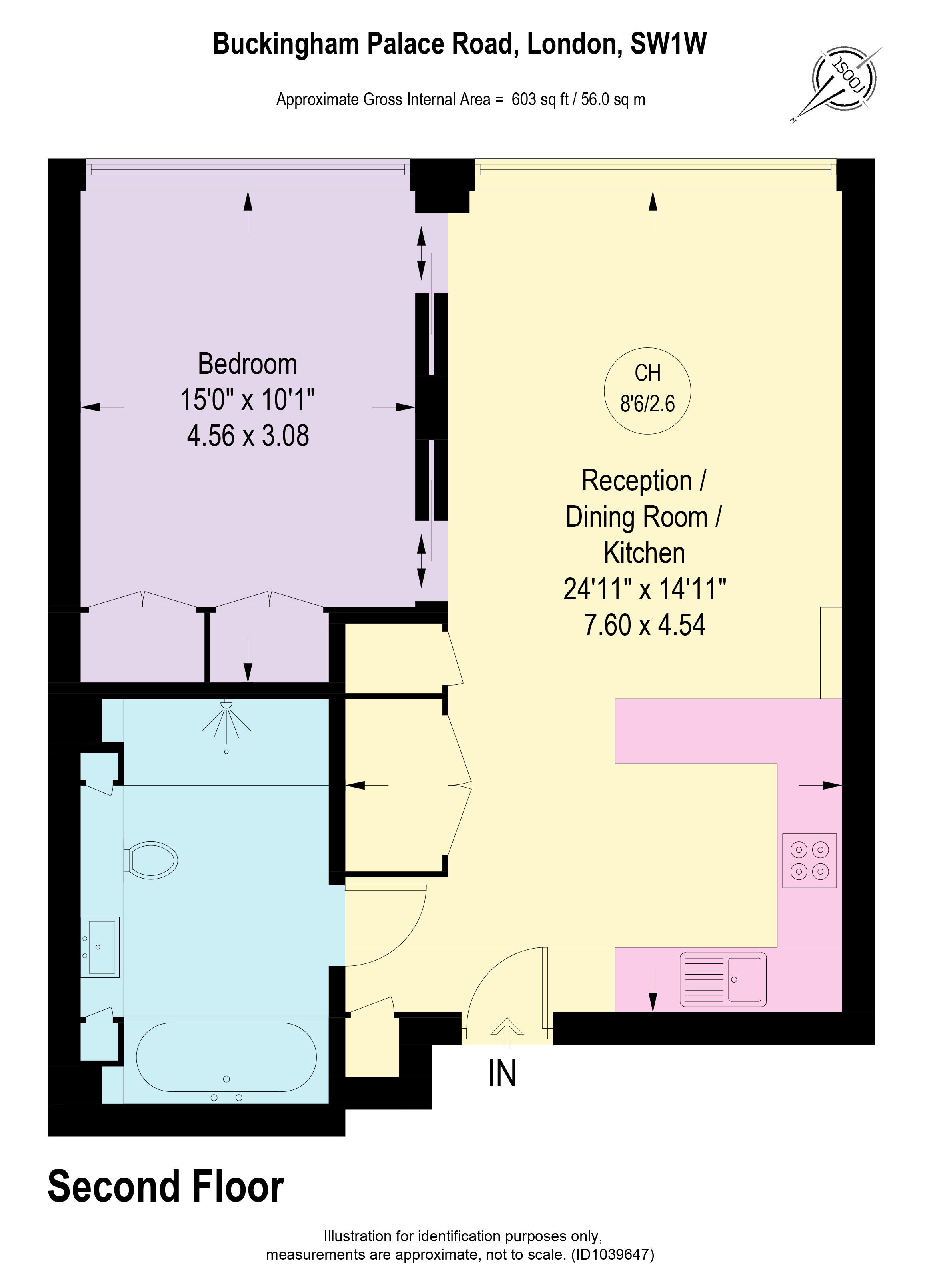 Flat C2.06, The Nova Building, Victoria floorplan