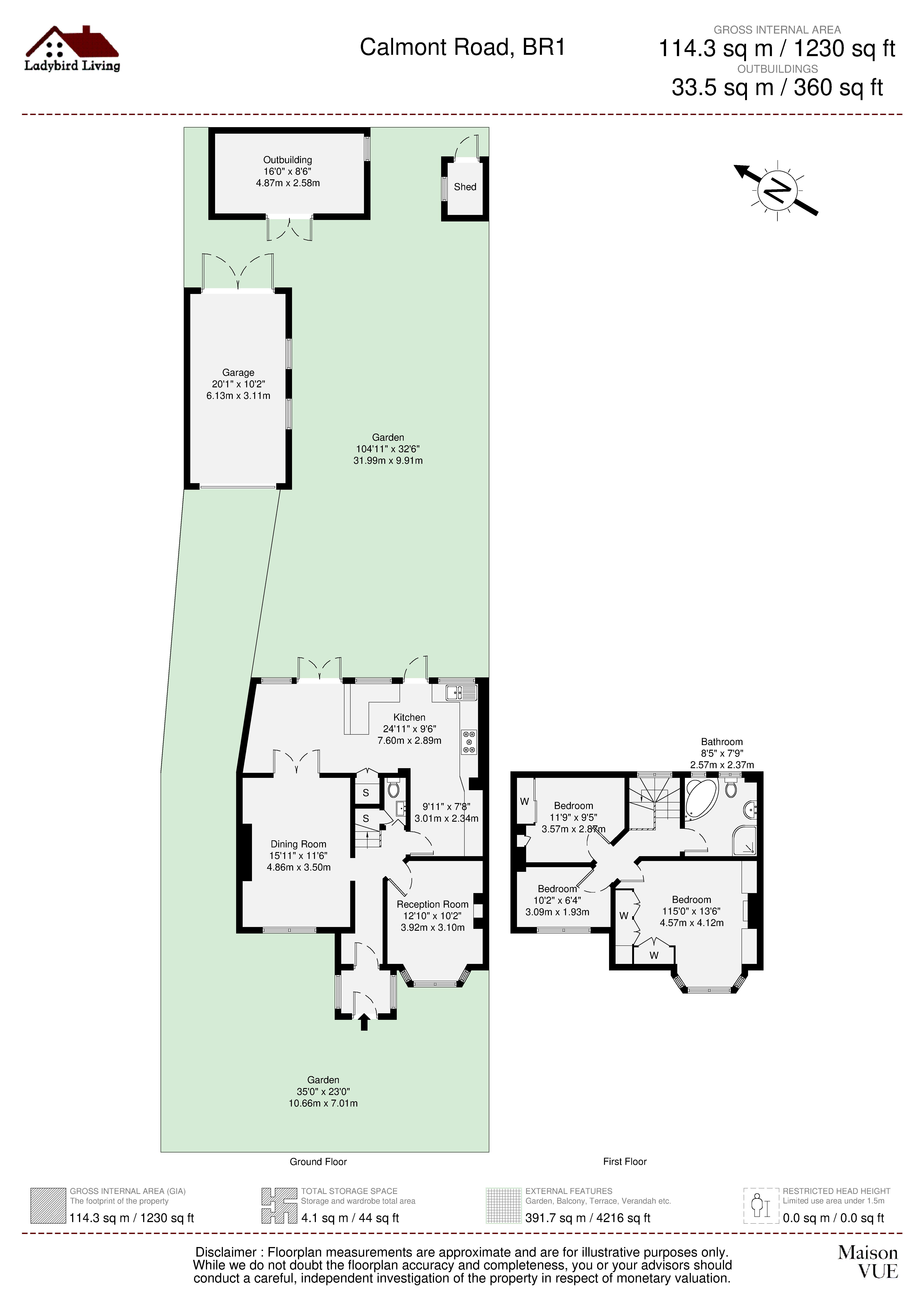 21,, Calmont Road, Bromley floorplan