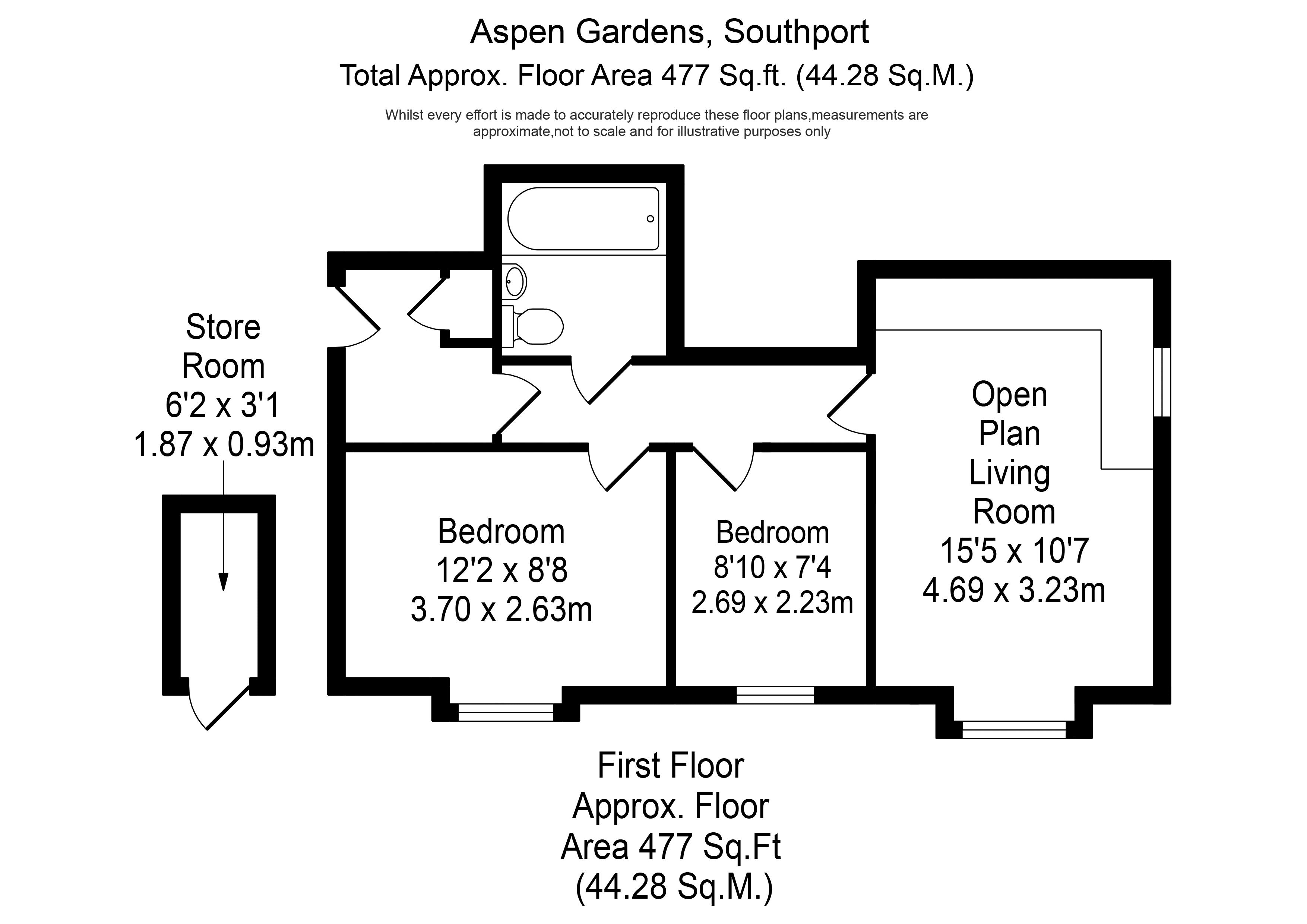 2 Bedrooms Flat for sale in Aspen Gardens, Southport PR8