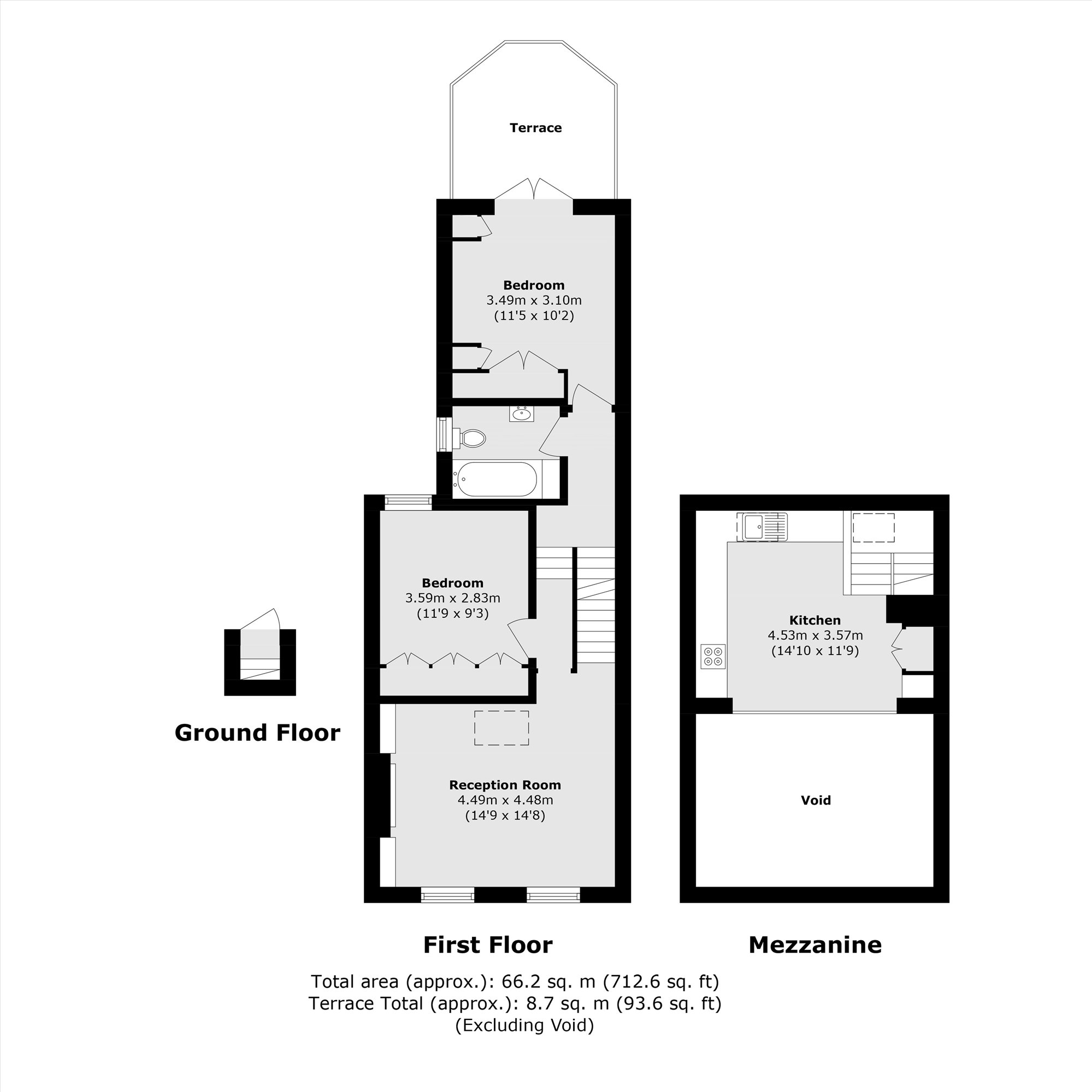 FFF, 3B, Hamble Street, London floorplan