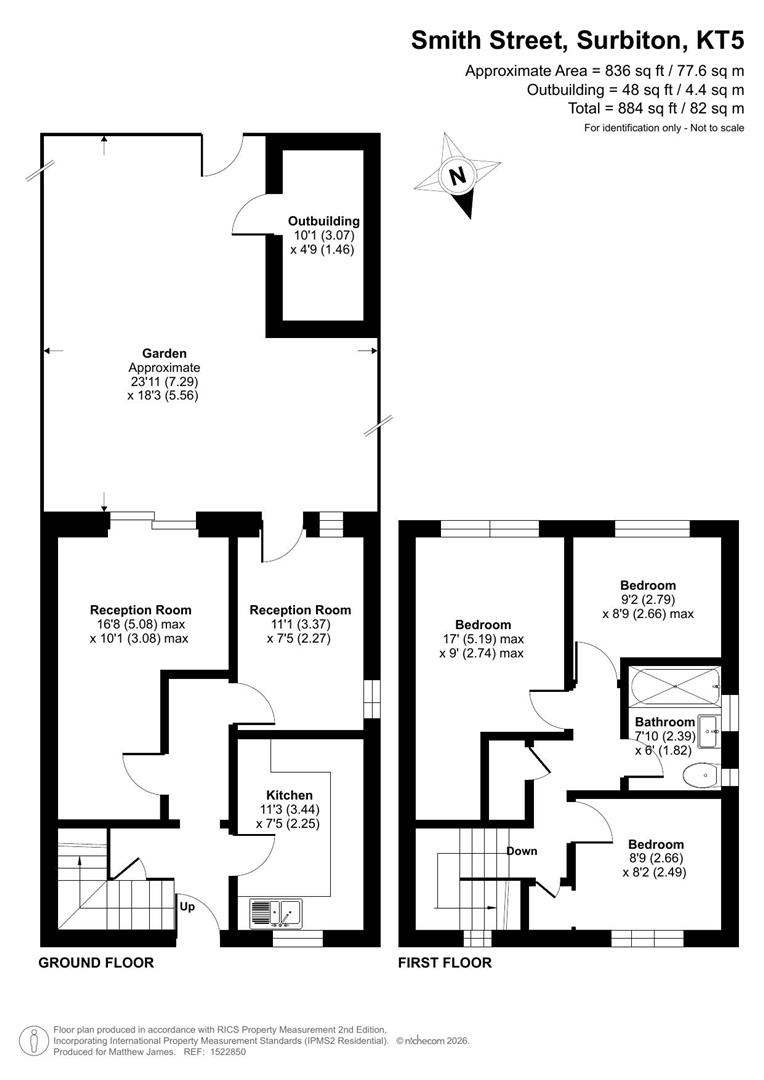 55, Smith Street, Surbiton floorplan