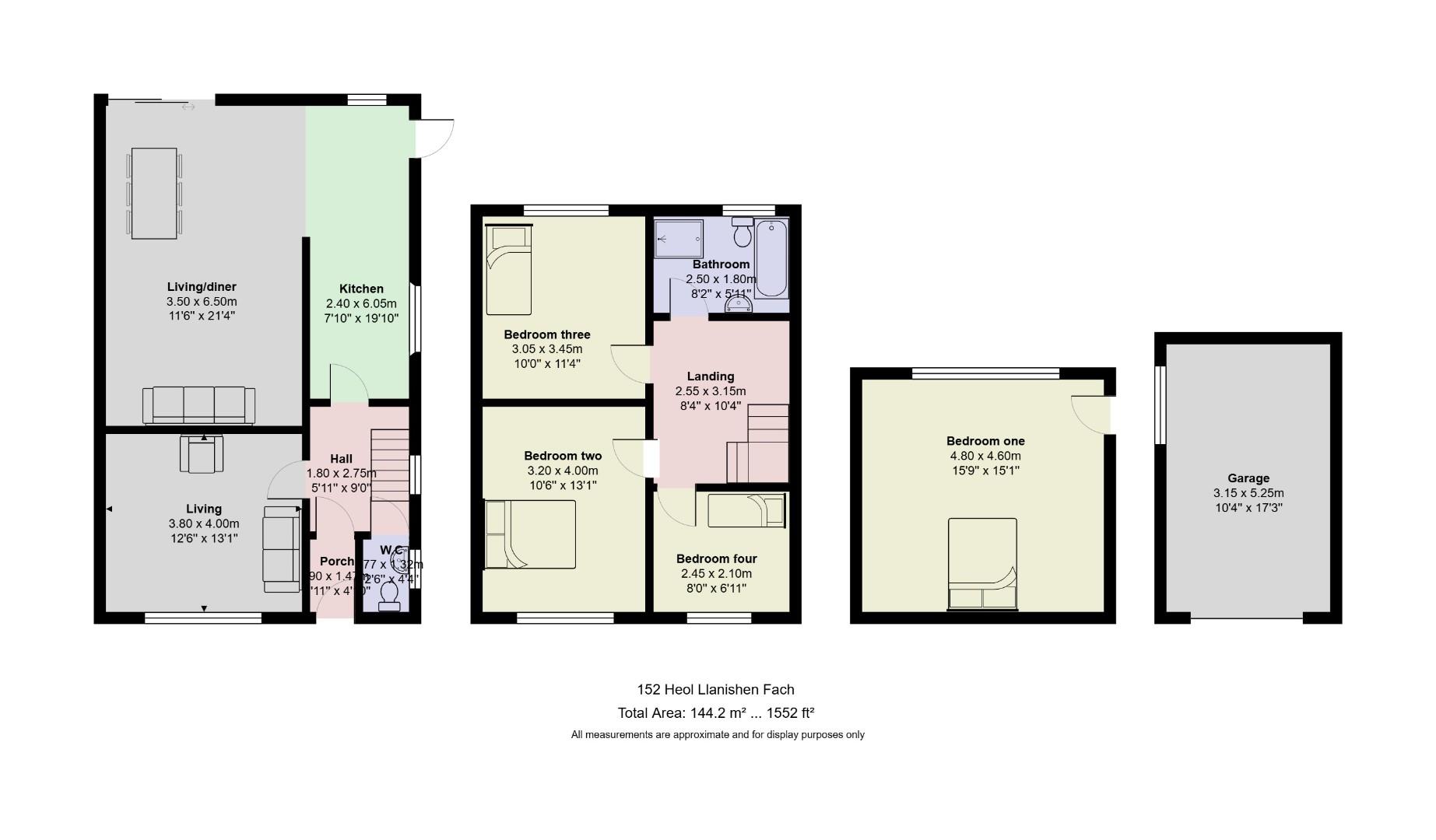 152, Heol Llanishen Fach, Cardiff floorplan
