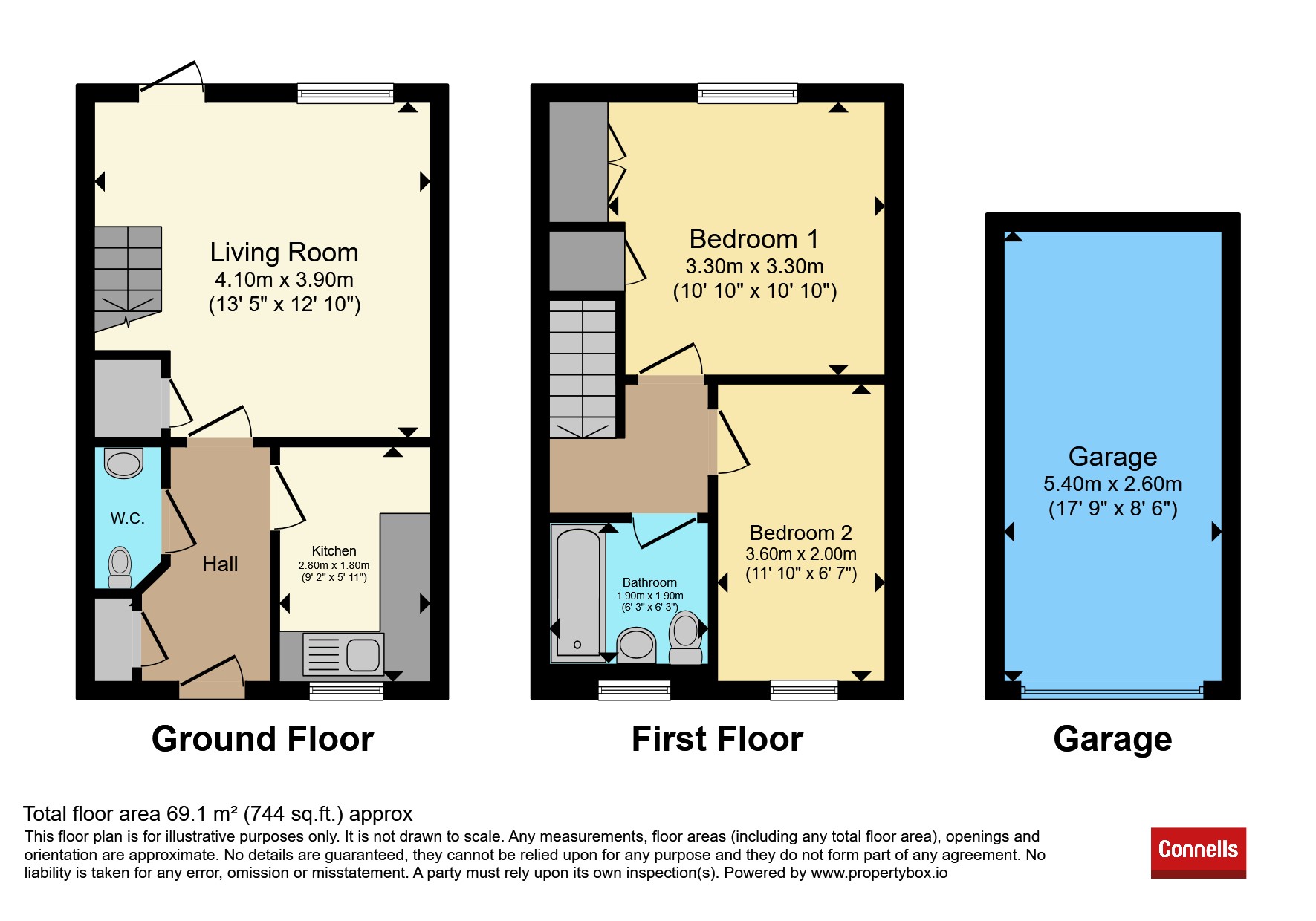 57, Woodfield Lane, Cambridge floorplan