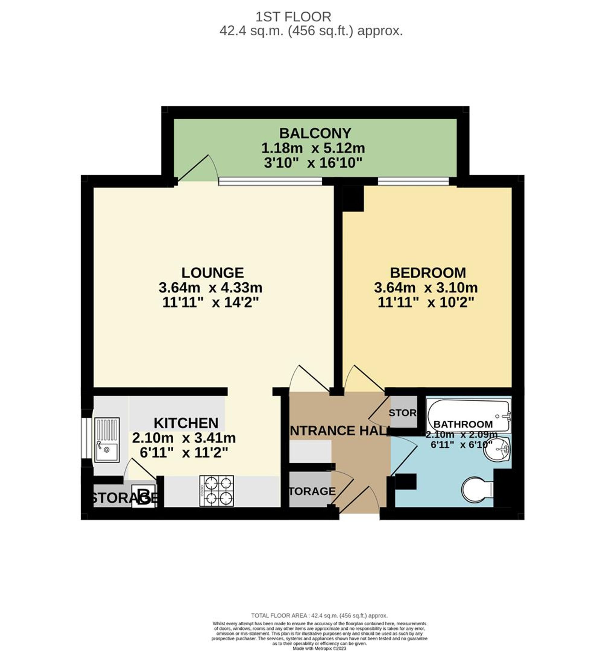 28 Langhurst Court Wenlock Close, Chesterfield floorplan