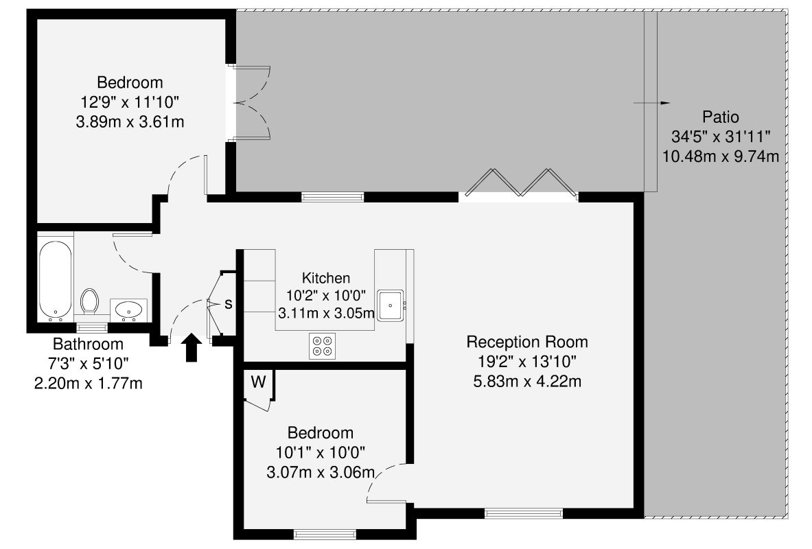 60, Brinkworth Road, Ilford floorplan