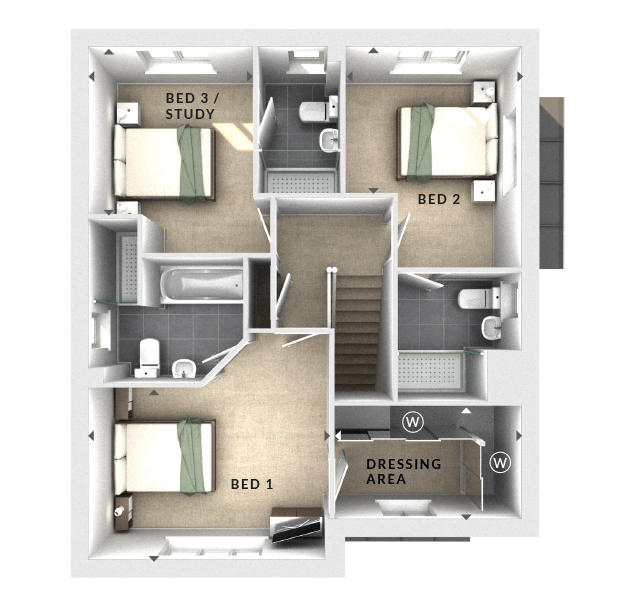 Plot 531, Worsley, Hereford floorplan