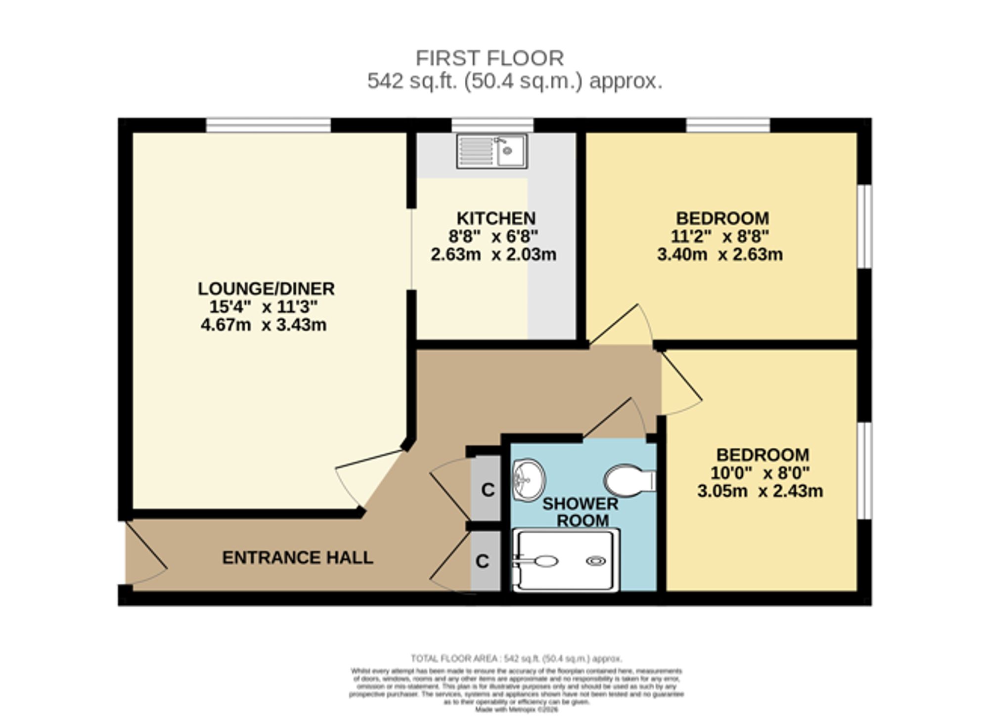 Flat 35, Willow Mead Wildern Lane, Southampton floorplan