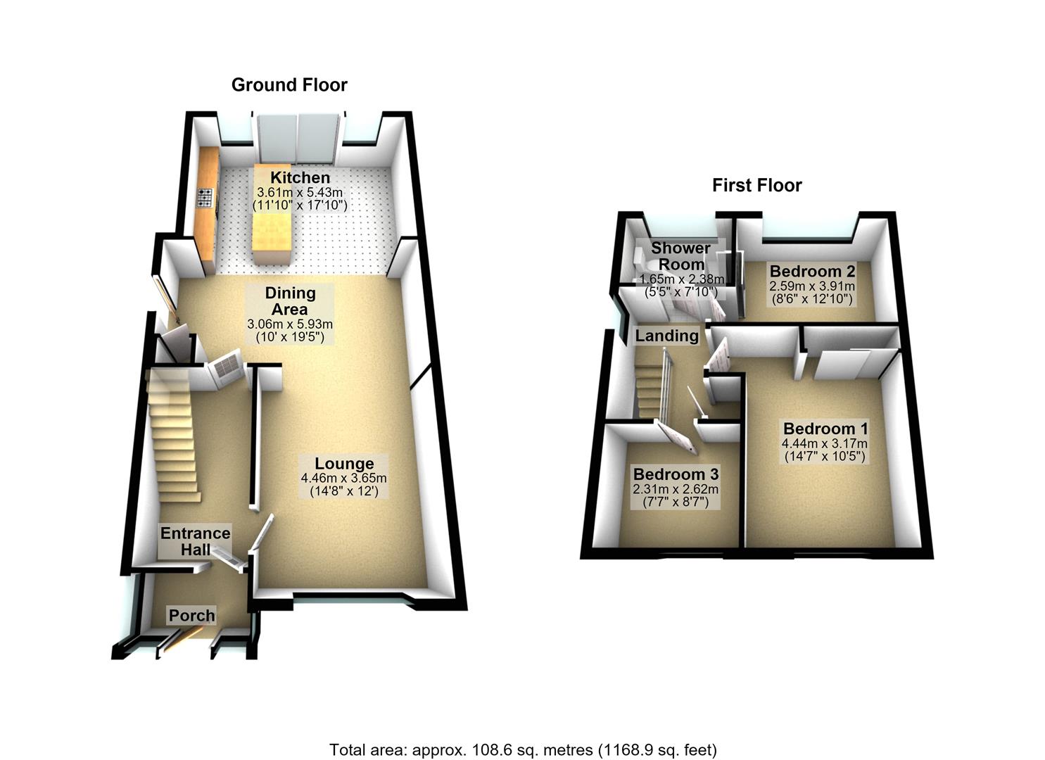 17, Grange Avenue, Leeds floorplan