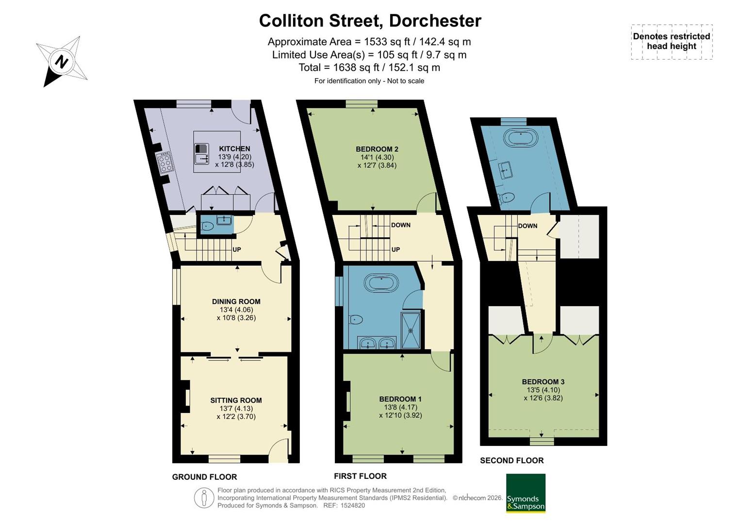 4, Colliton Street, Dorchester floorplan