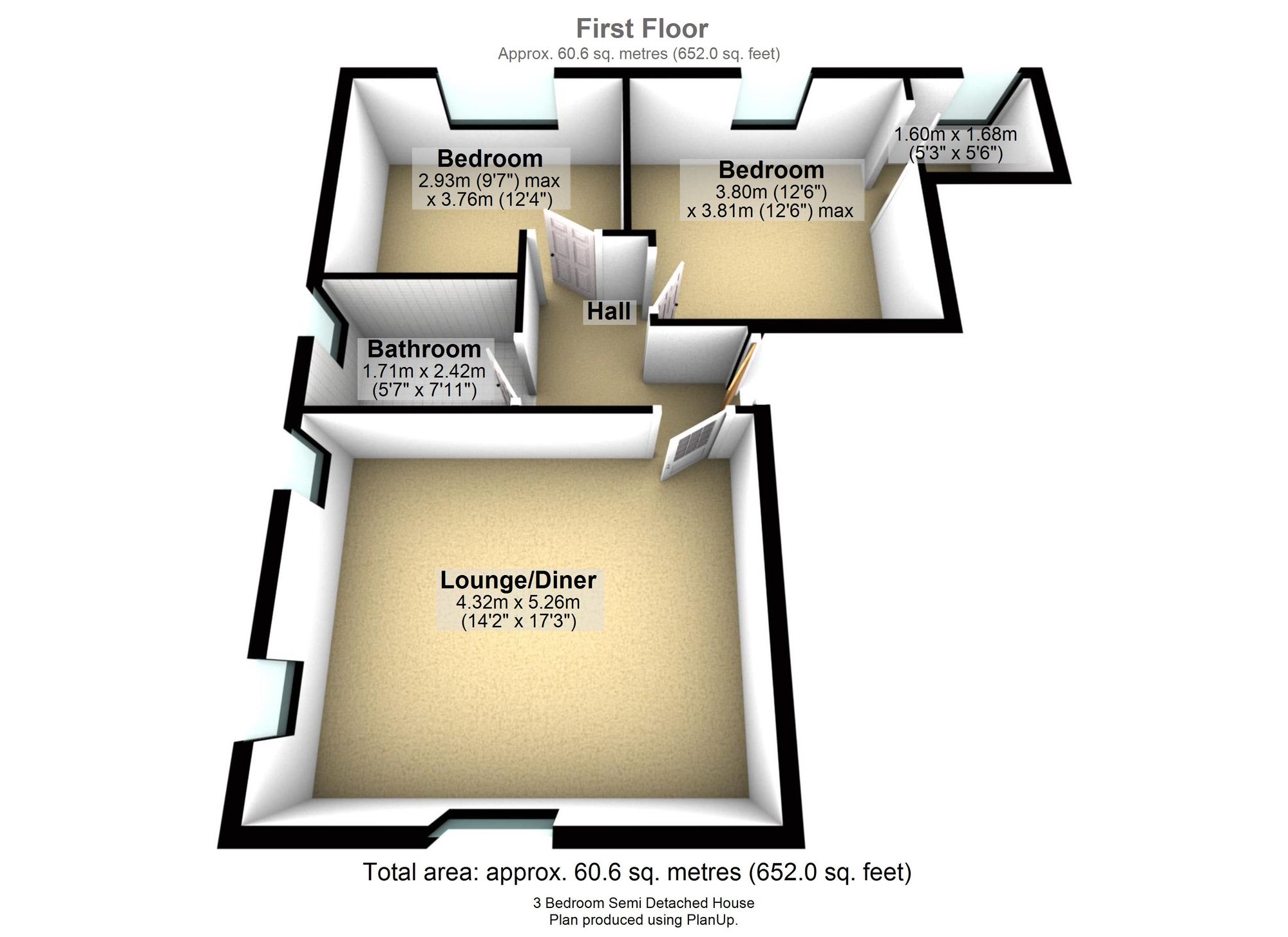 Apt 2 37 Market Street, Eckington Village, Sheffield, Sheffield floorplan