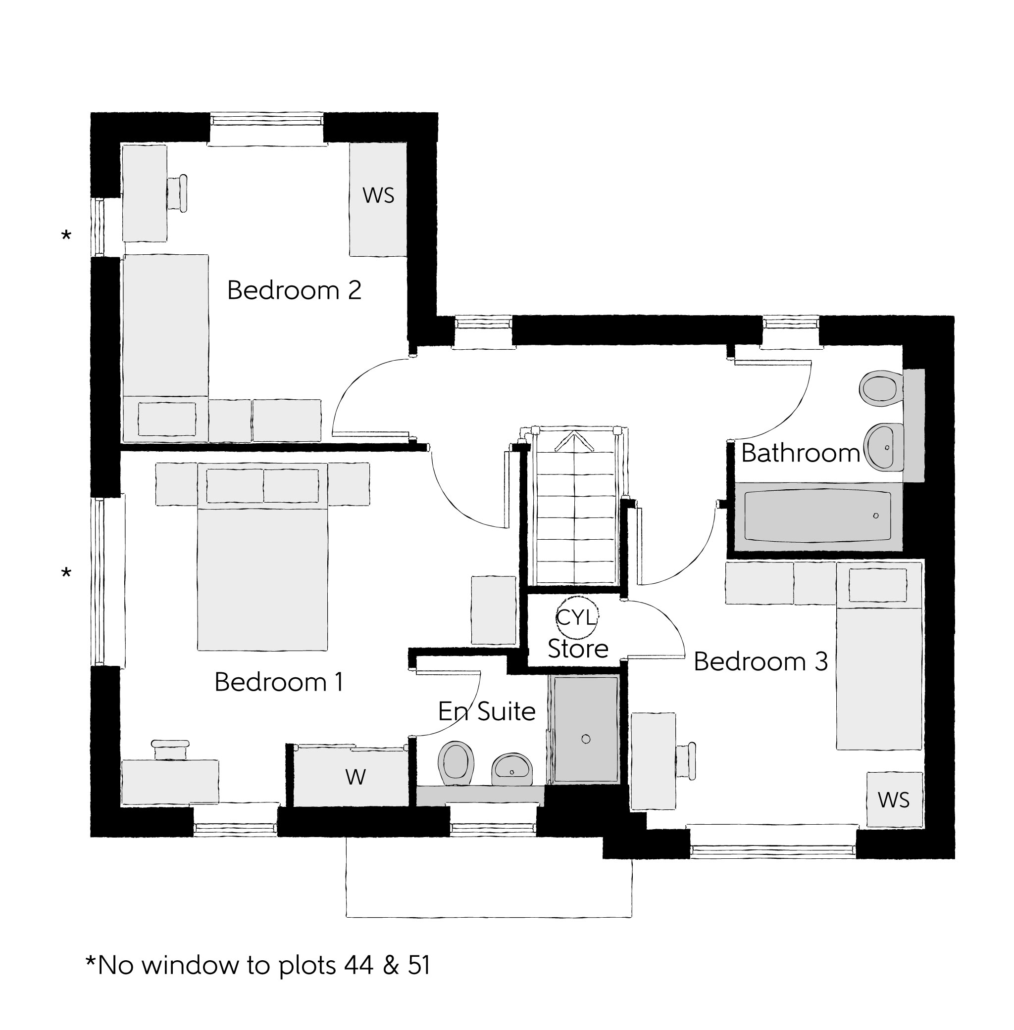51, Steers Lane, Forge Wood, Tinsley Green, Crawley floorplan