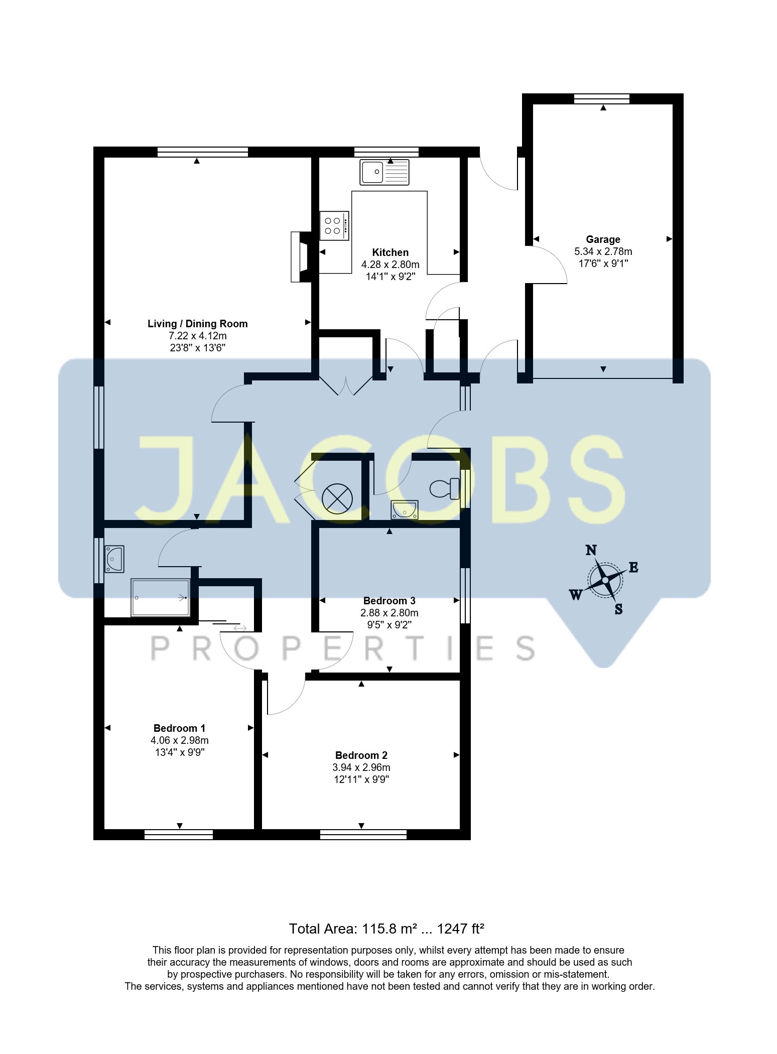 Dever Way Oakley Basingstoke Rg23 3 Bedroom Detached Bungalow