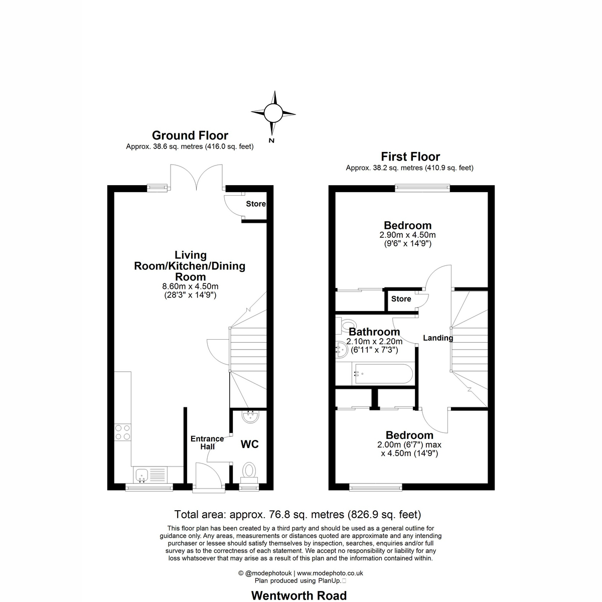18, Wentworth Road, Chelmsford floorplan