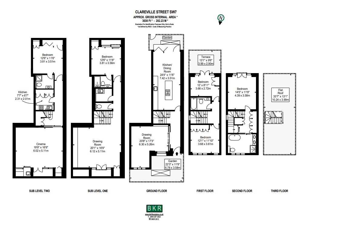 49, Clareville Street, South Kensington floorplan