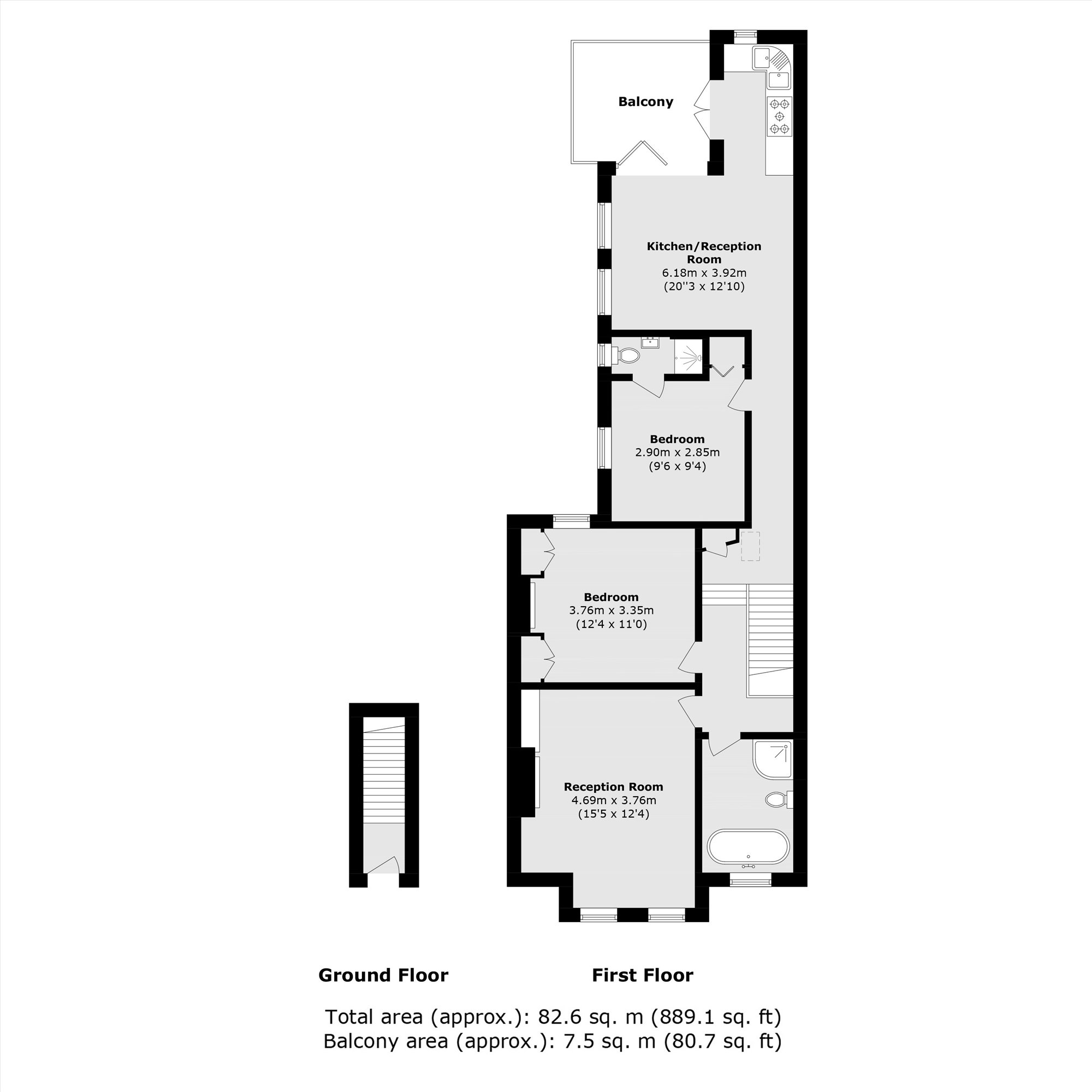 3, Hosack Road, London floorplan