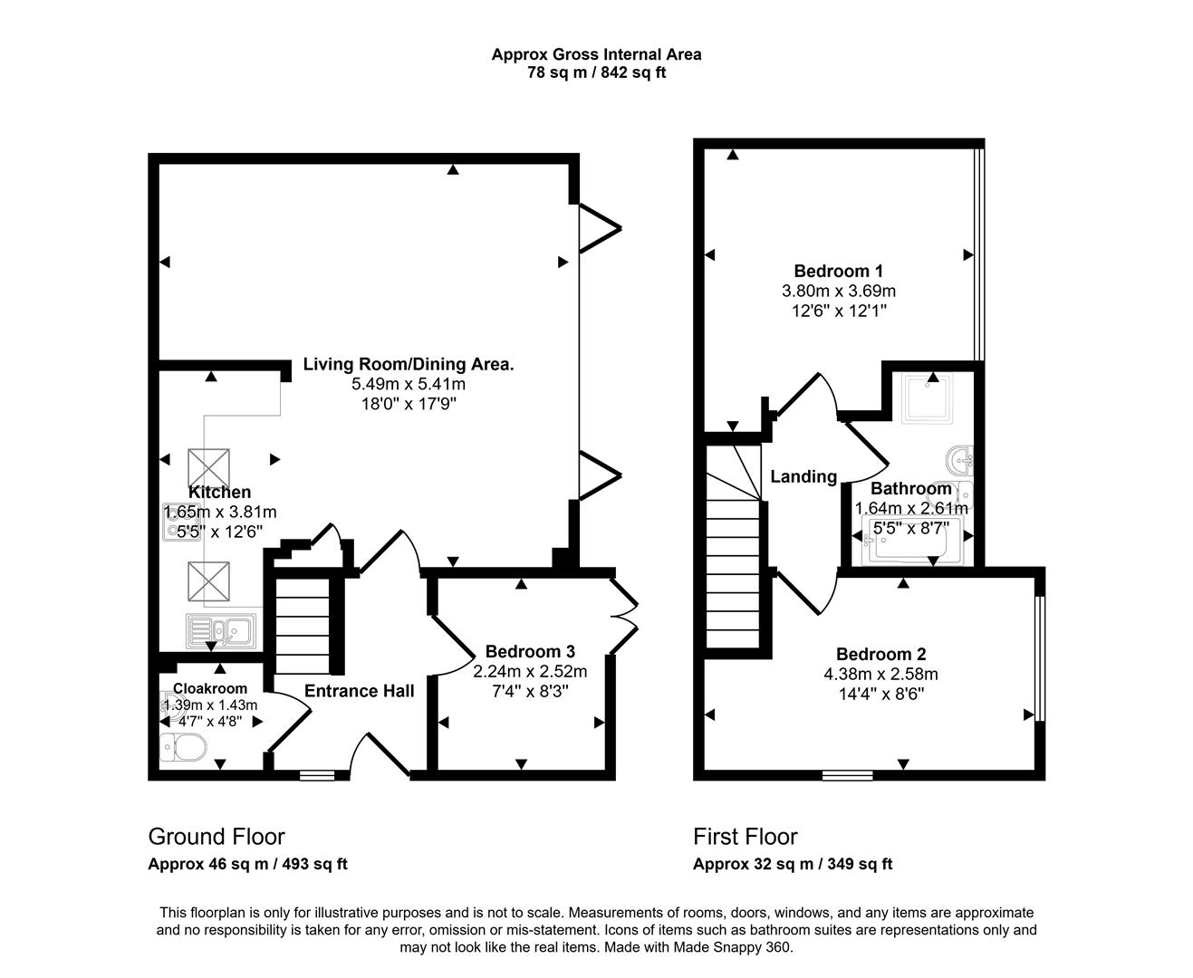 Atwell, 1A, Southfield Road, Tunbridge Wells floorplan