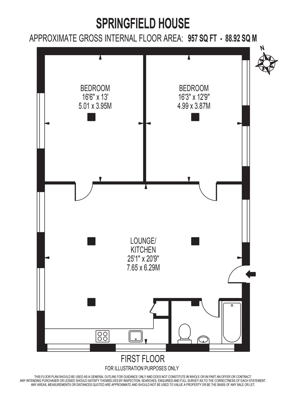 2 Bedrooms Flat to rent in Springfield House, 5 Tyssen Street, London E8