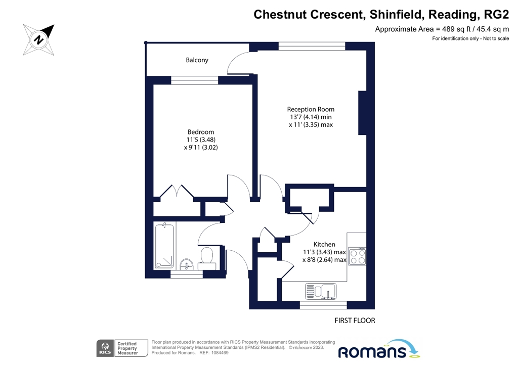 95, Chestnut Crescent, Reading floorplan