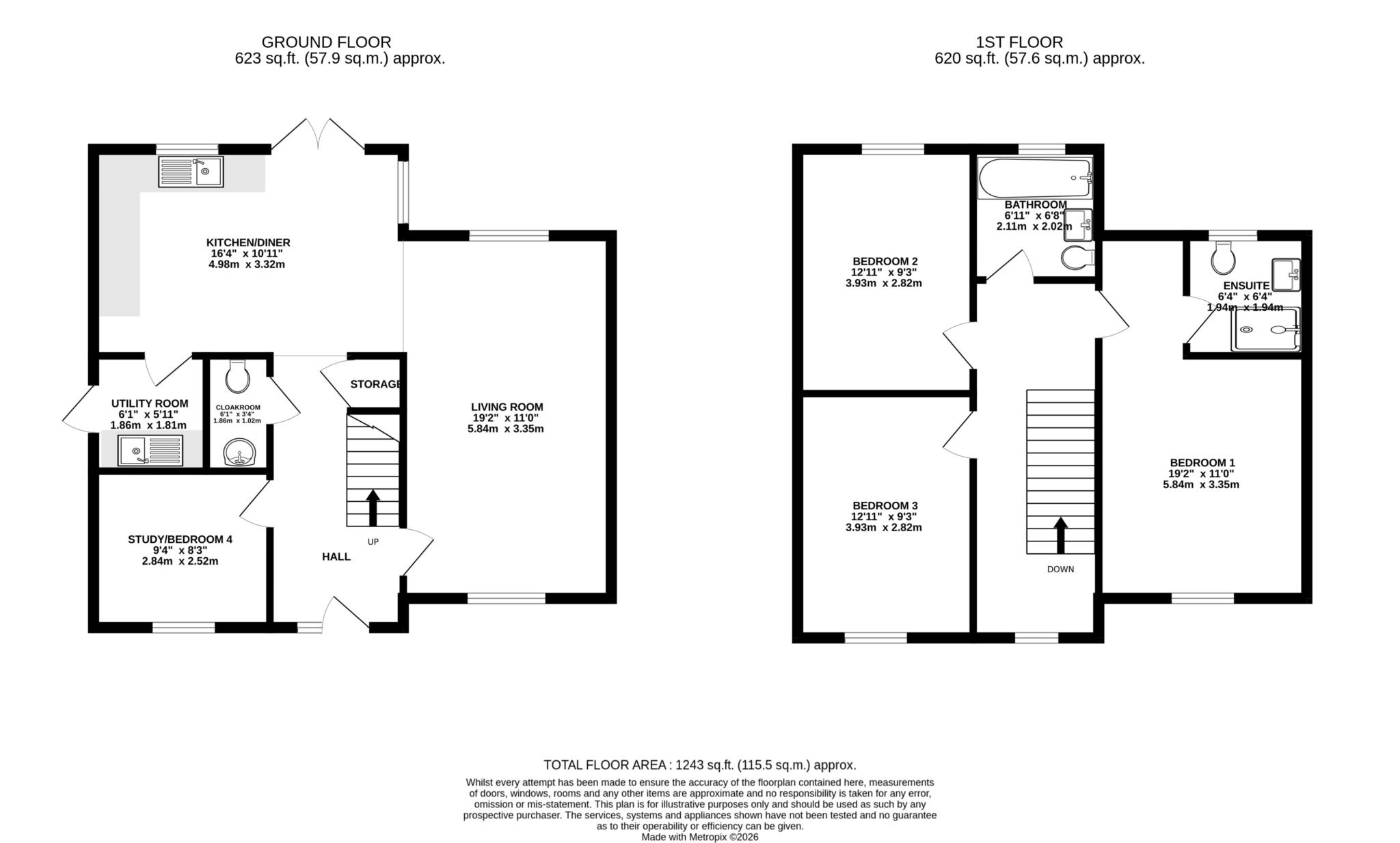 57, Sam Smith Way, Norwich floorplan