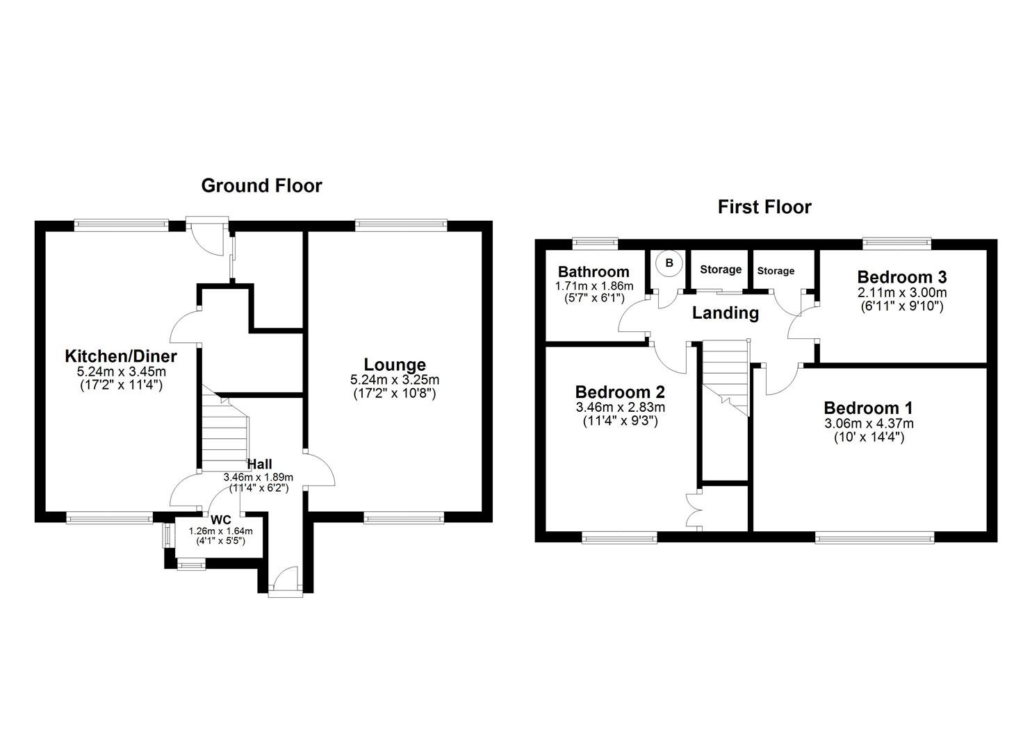 8, Staffa Walk, Corby floorplan