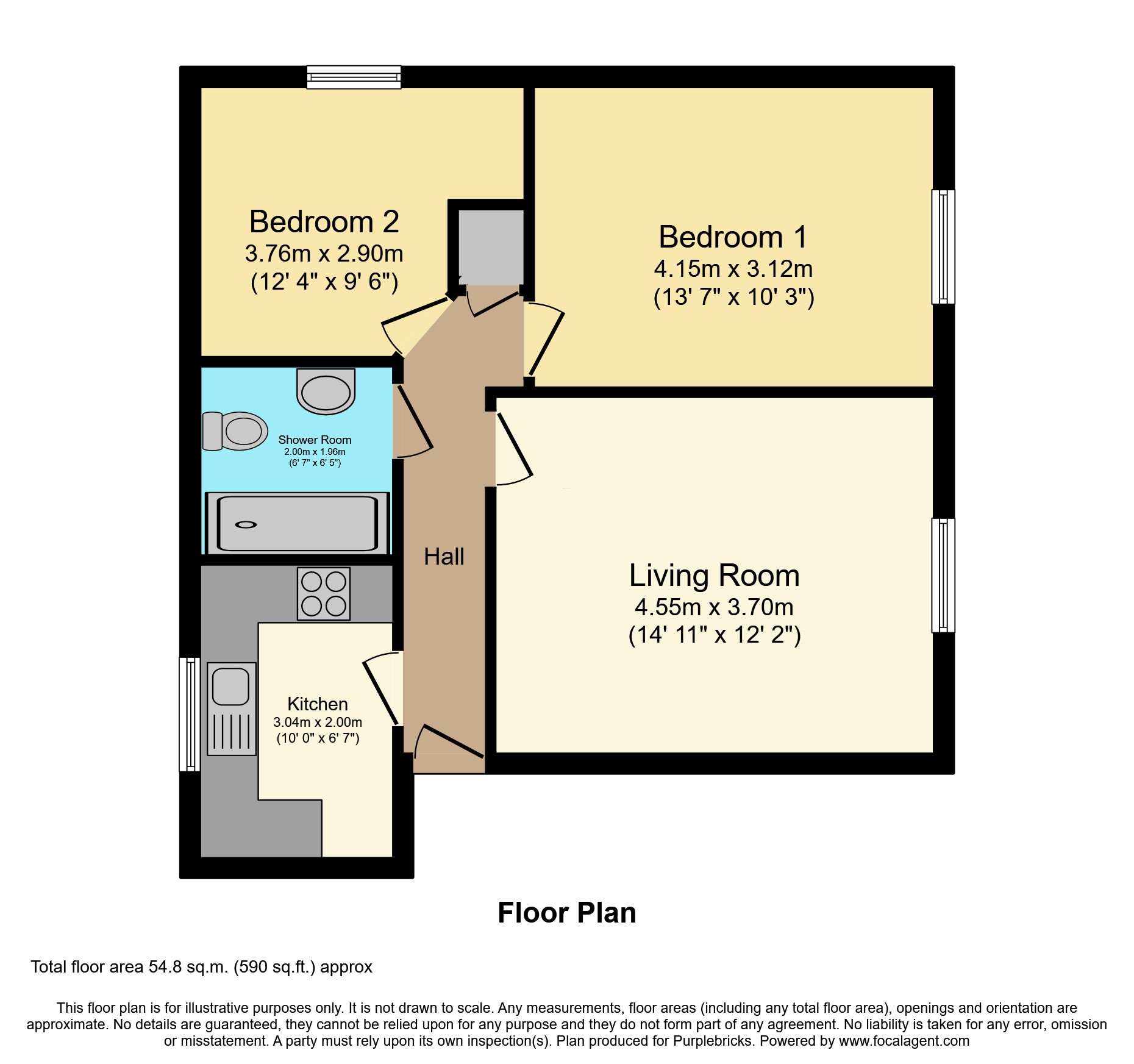 39, Leaze Close, Bristol floorplan