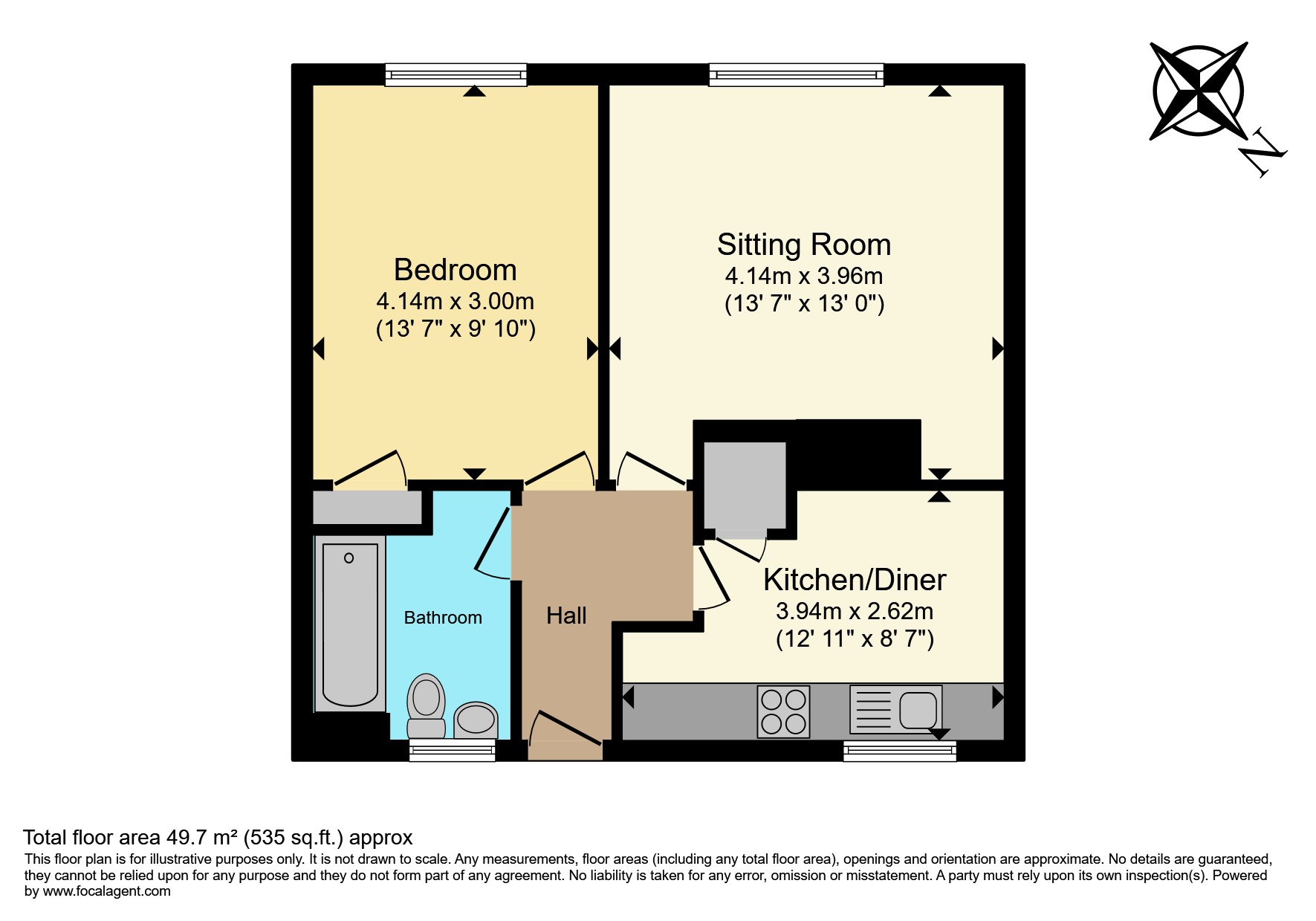 Flat 2, The Granary, Sandy Lane, Mansfield floorplan