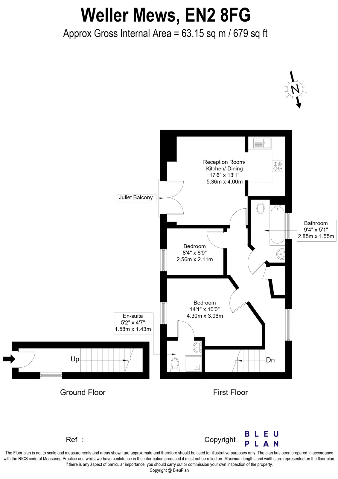 1, Weller Mews, Middlesex floorplan