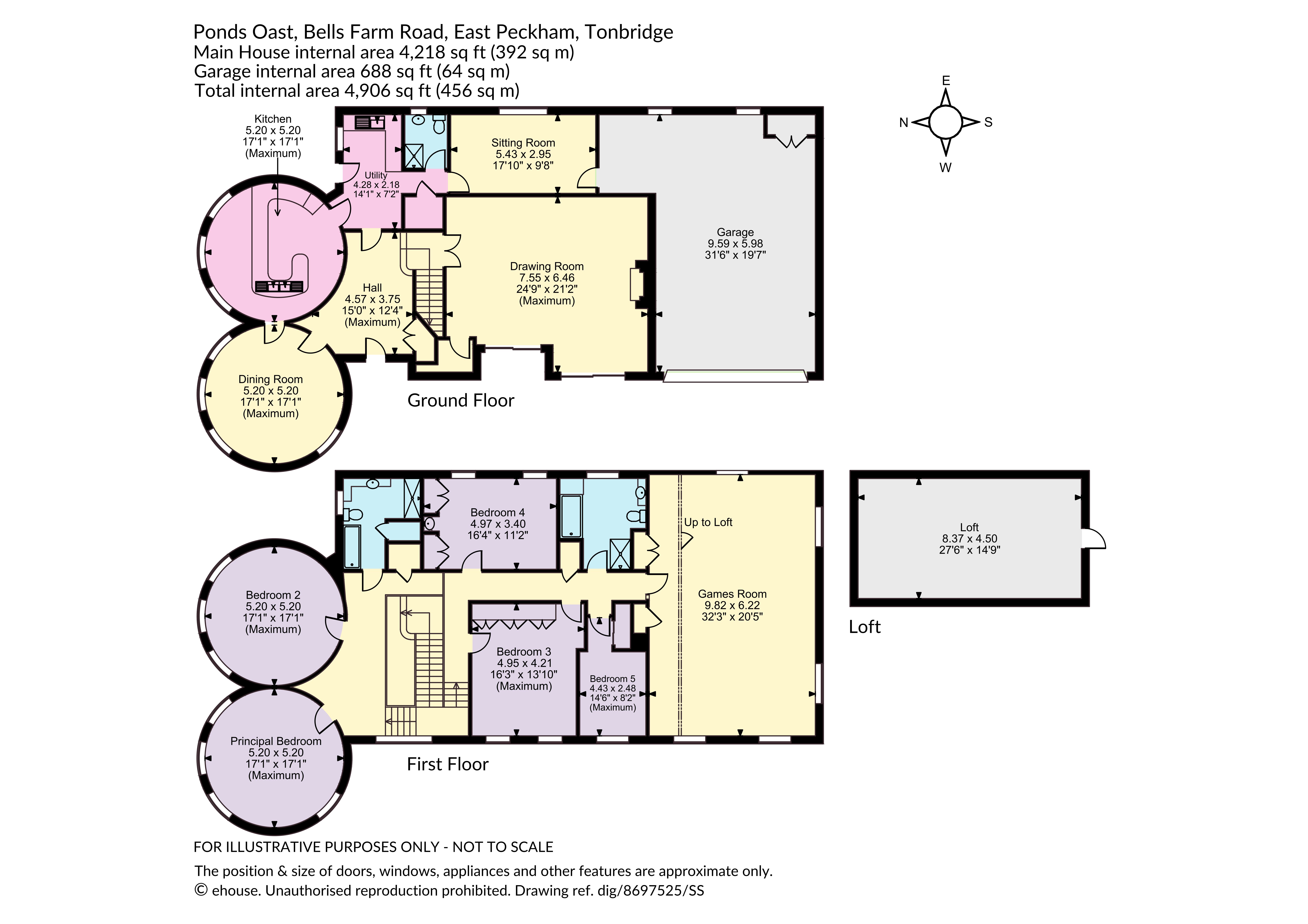 Pond Oast, 220, Bells Farm Road, Tonbridge floorplan