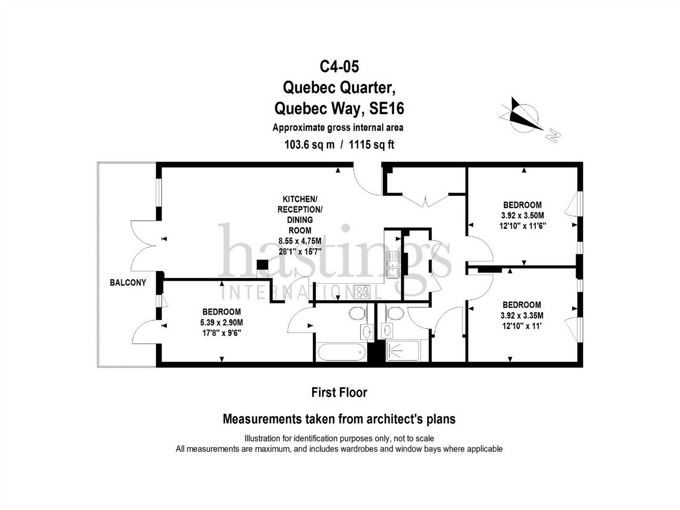 3 Bedrooms Flat to rent in Hornbeam House, 22 Quebec Way, Canada Water SE16