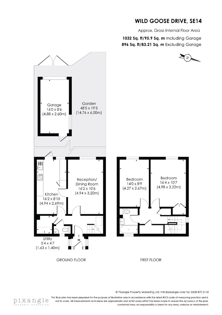 1, Wild Goose Drive, London floorplan