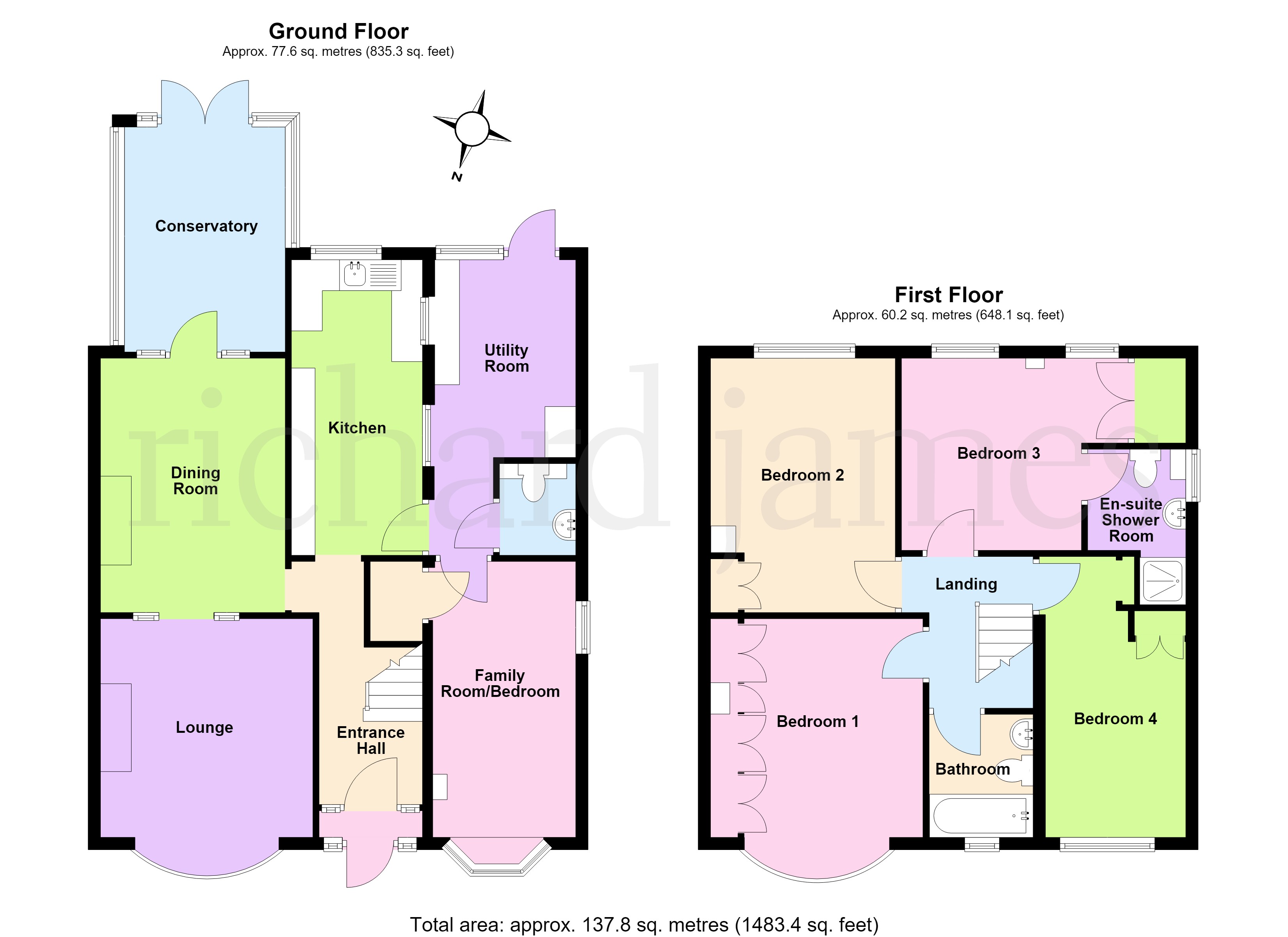 14b, Hilltop Road, Wellingborough floorplan
