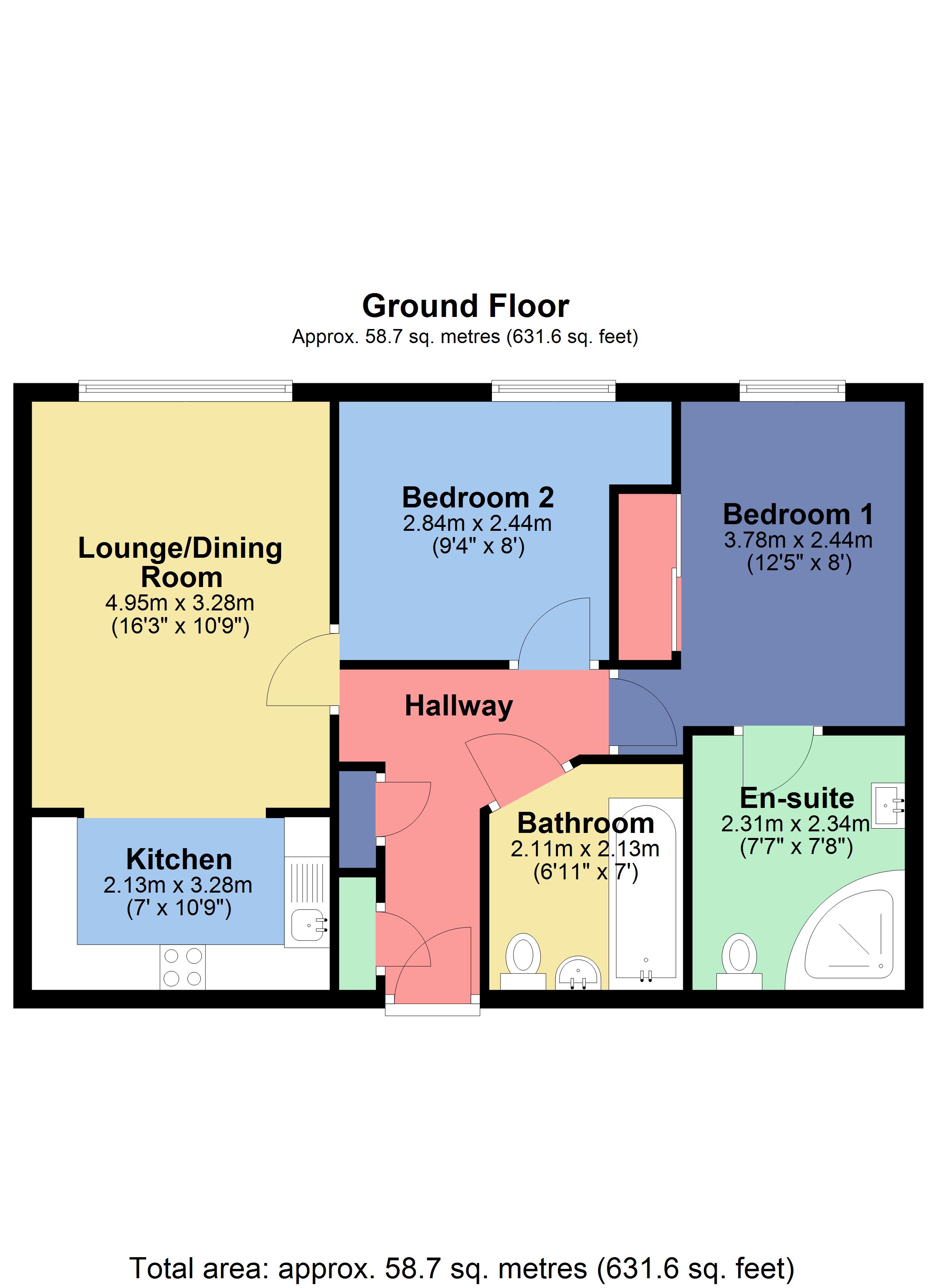 2 Bedrooms Flat for sale in Hurst Court, 8 Elliot Road, Watford, Hertfordshire WD17