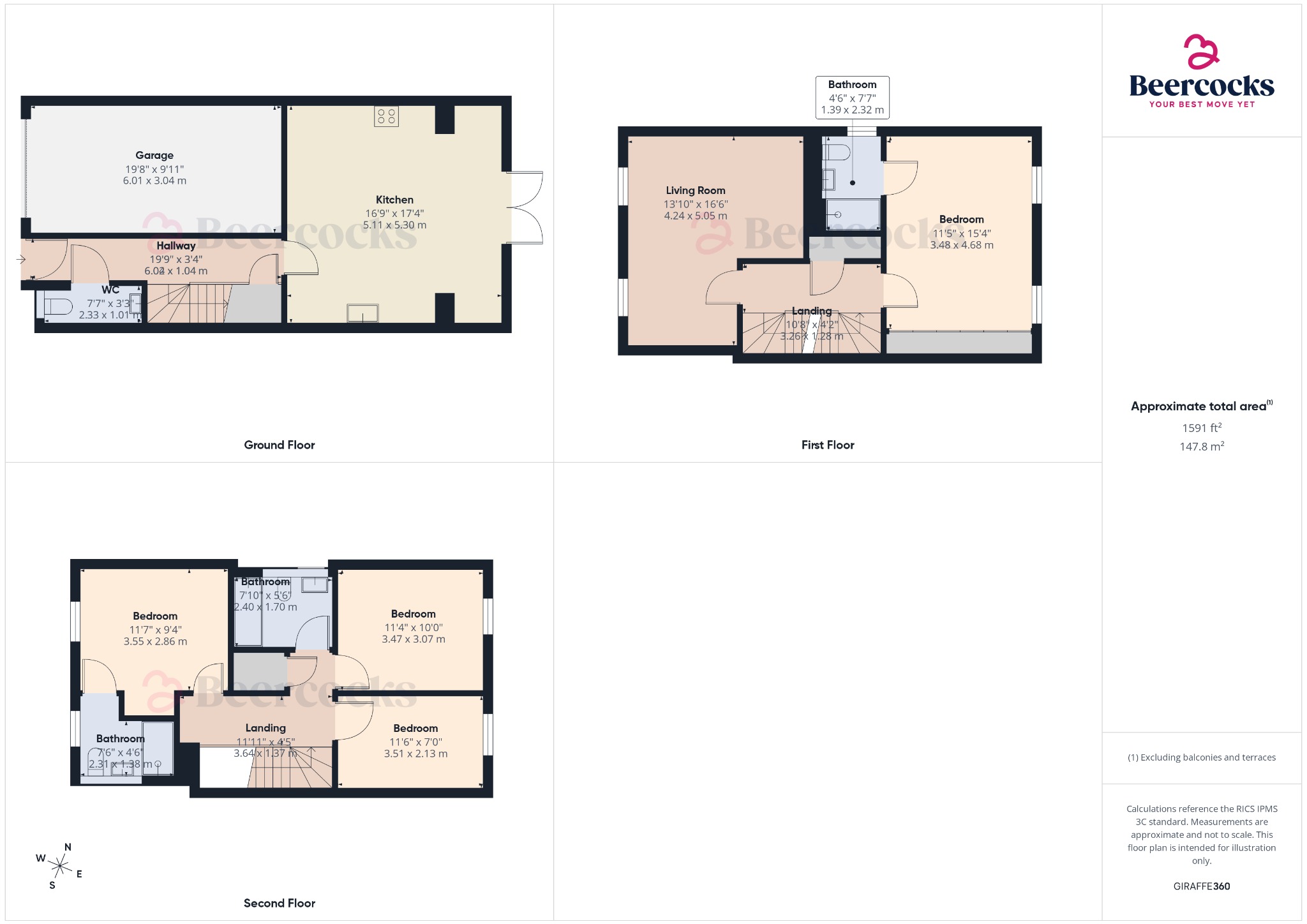 1, Dogrose Avenue, Beverley, East Riding Of Yorkshire, HU17 0XN floorplan
