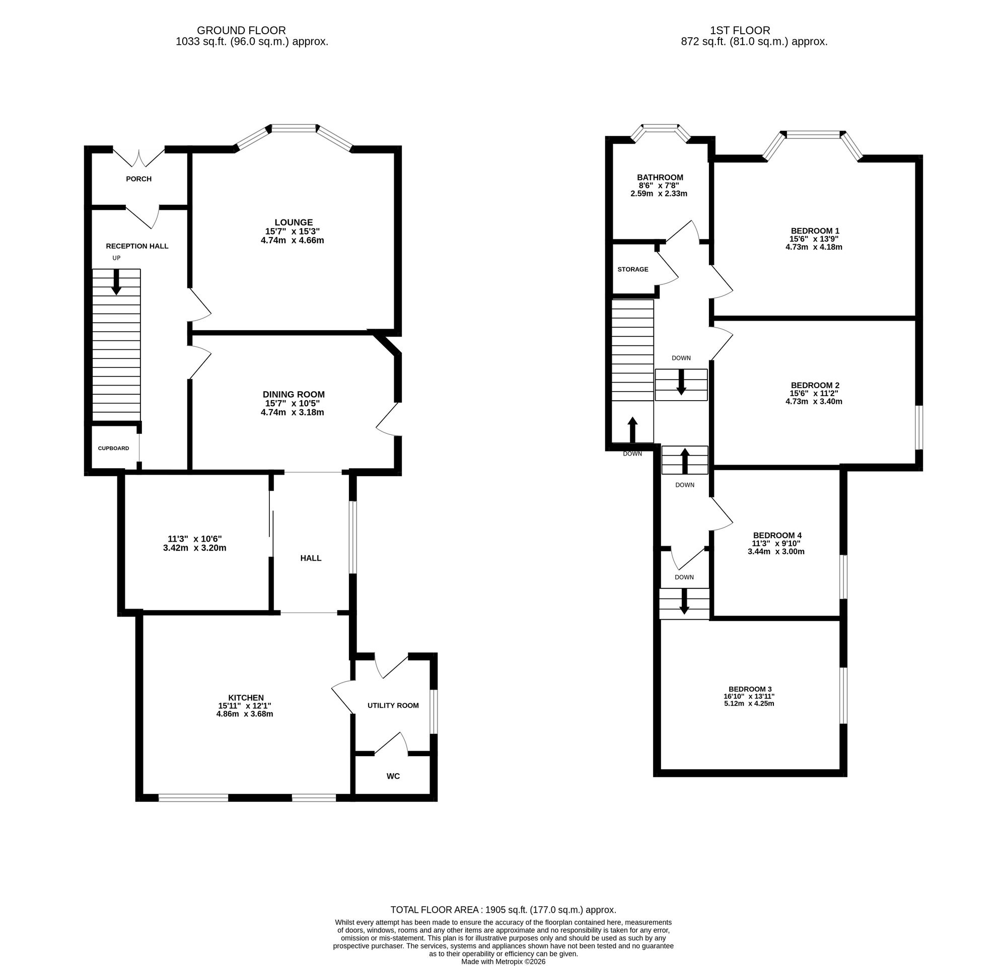 3 Victoria Terrace, Crieff floorplan