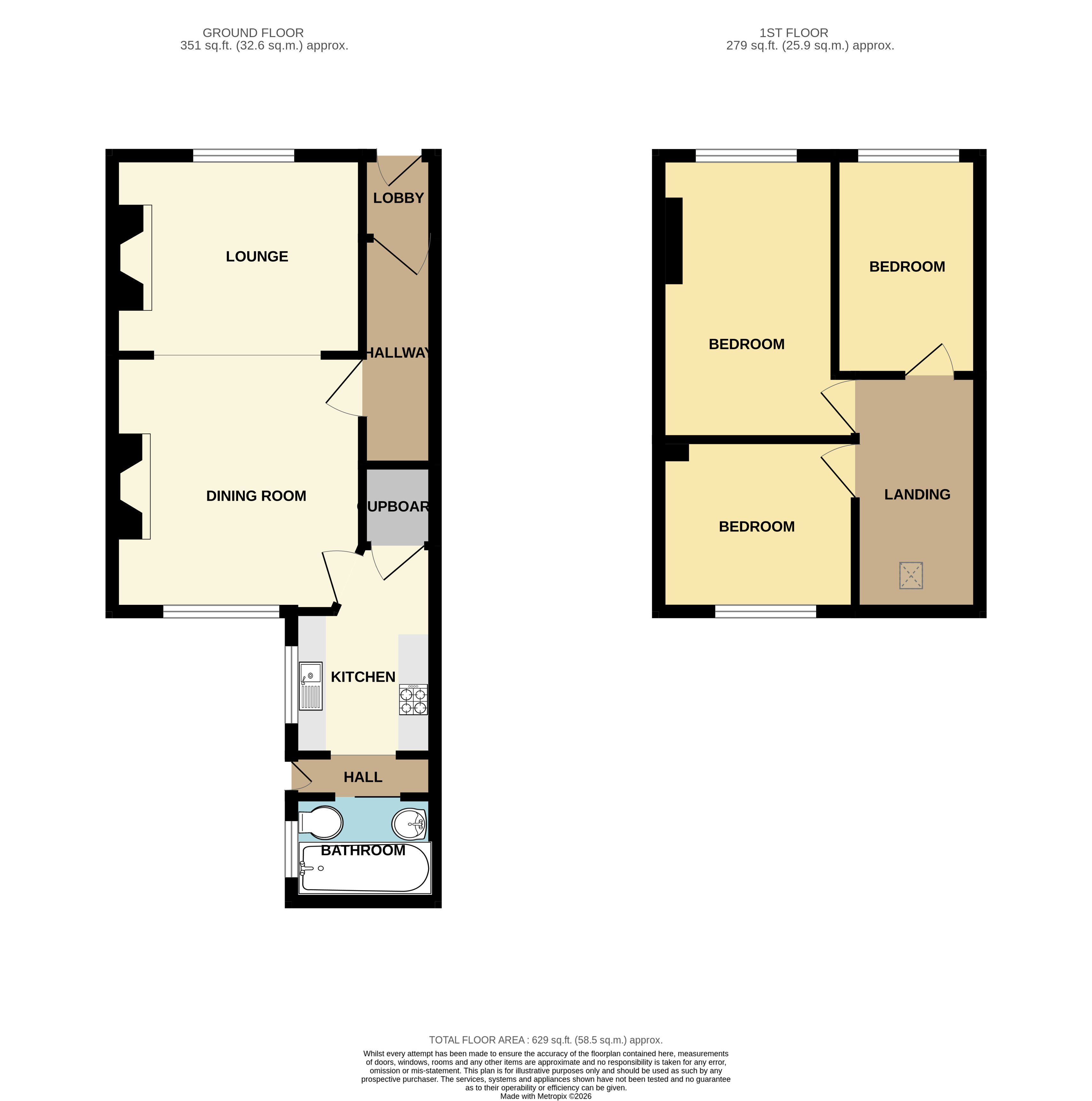 84, Hampton Road, Scarborough floorplan