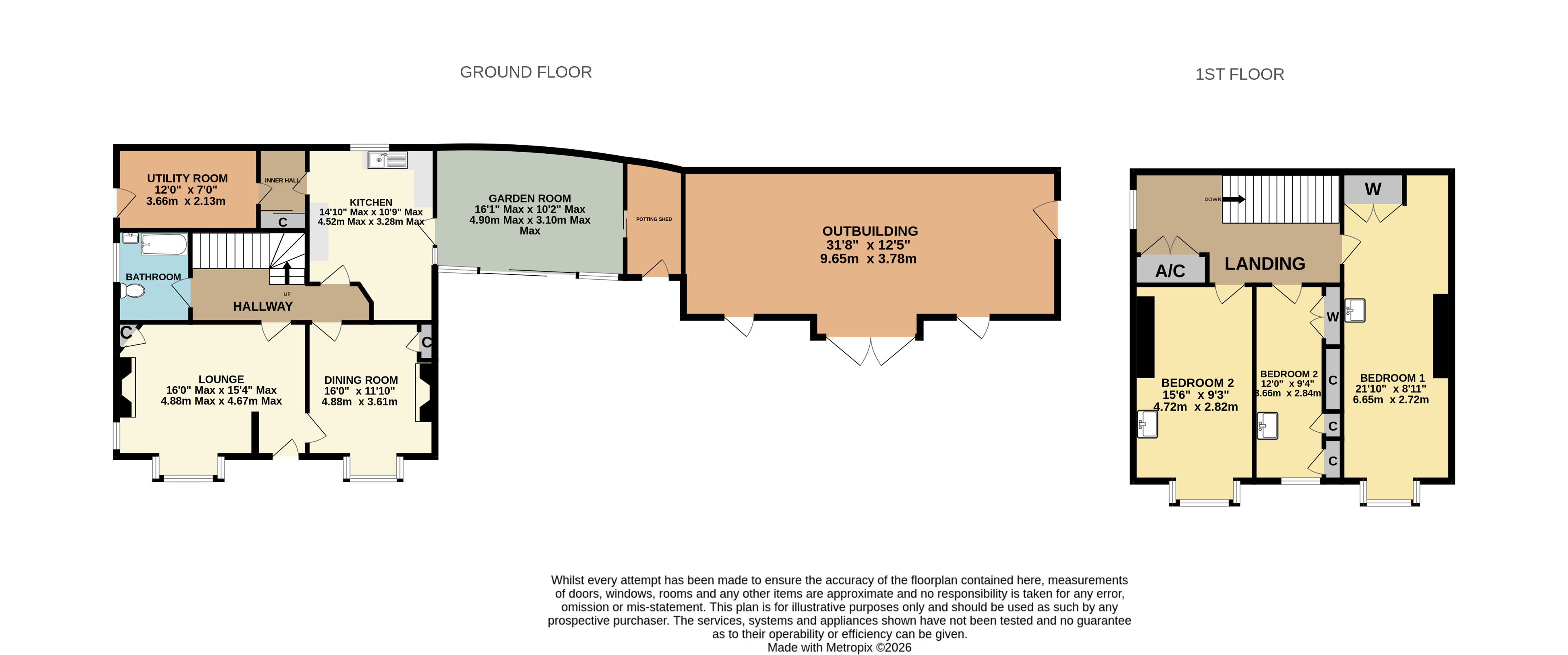 The Old Letter Box,, Bratton Fleming, Devon floorplan
