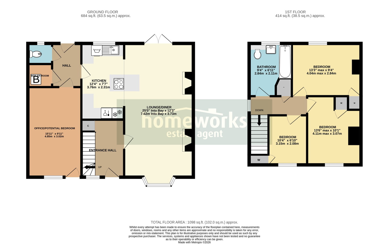 5, East View Crescent, Dereham floorplan